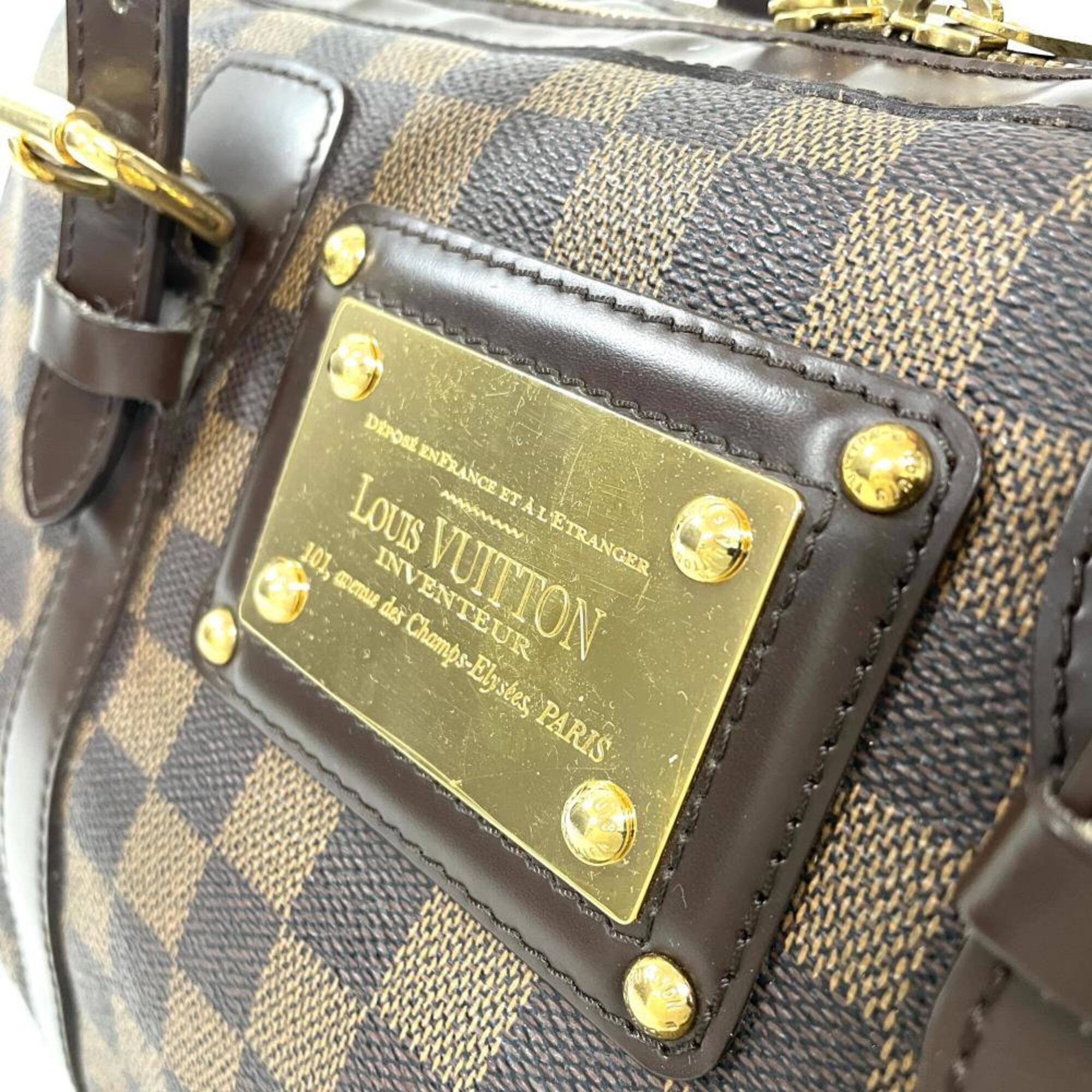 Louis Vuitton Brown Damier Canvas Ebene Handbag (Pre-Owned)