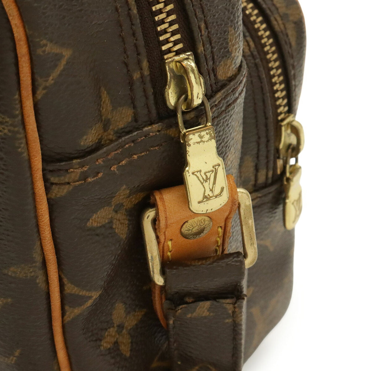 Louis Vuitton Brown Monogram Canvas Pvc Coated Canvas Handbag Messenger Bag Shoulder Bag (Pre-Owned)