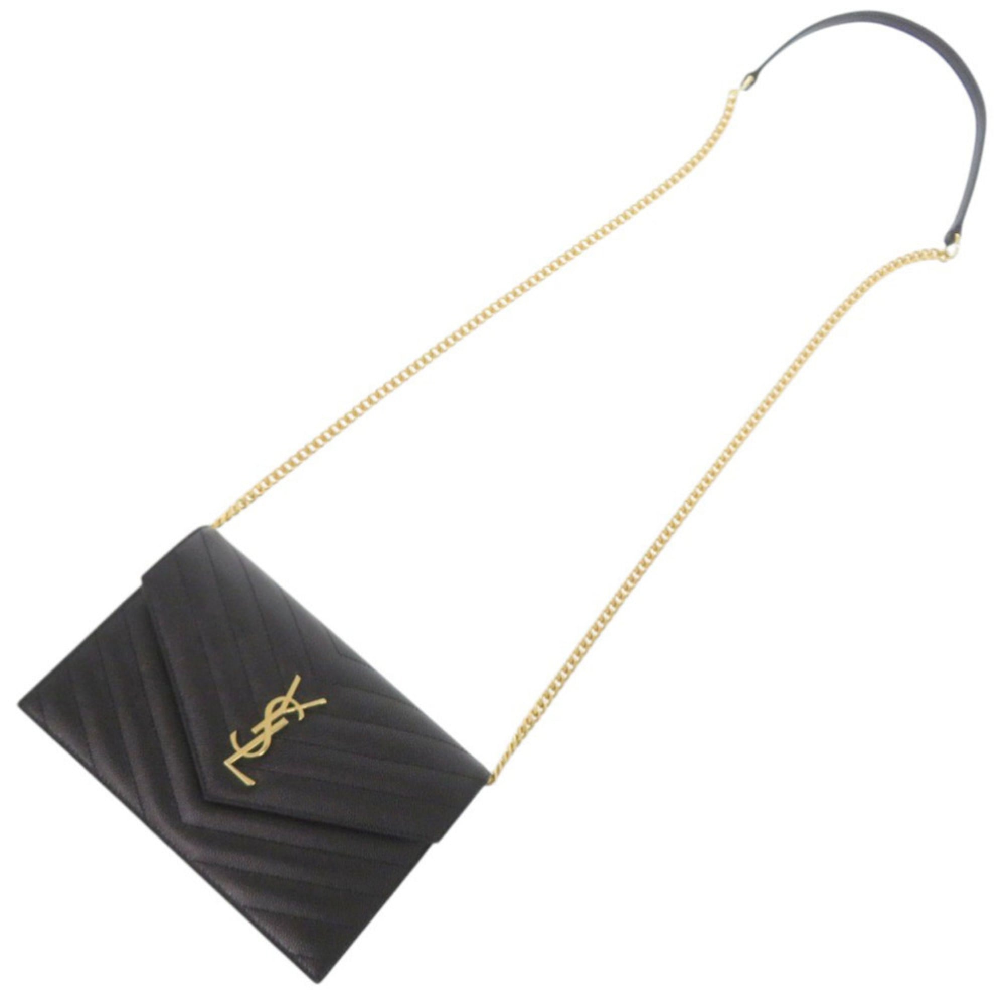 Yves Saint Laurent Black Leather Shoulder Bag (Pre-Owned)