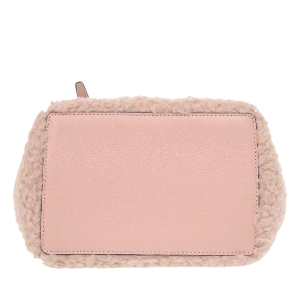 Valextra Pink Leather Wool Handbag (Pre-Owned)