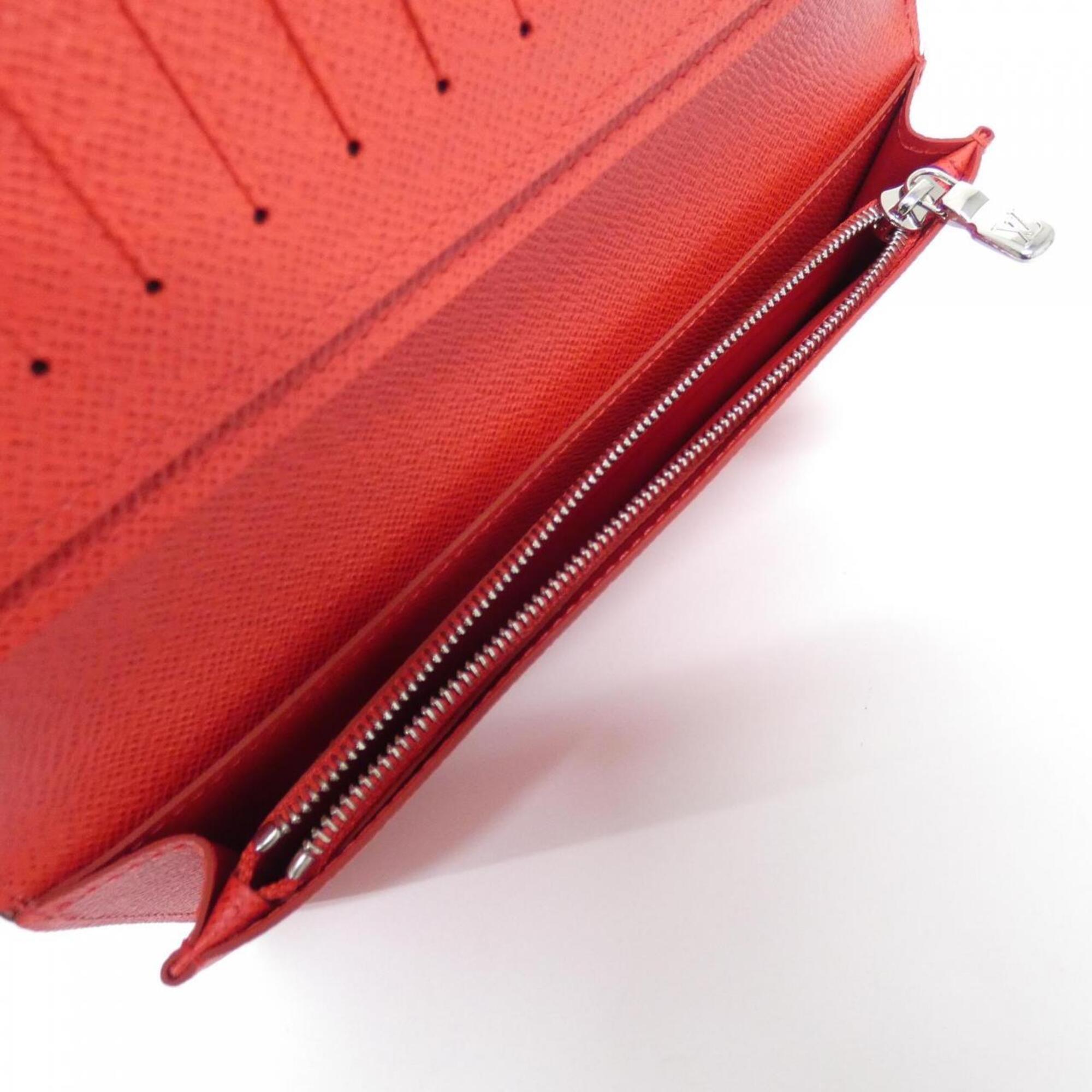 Louis Vuitton Epi Rouge Leather Long Wallet (Bi-Fold) (Pre-Owned)