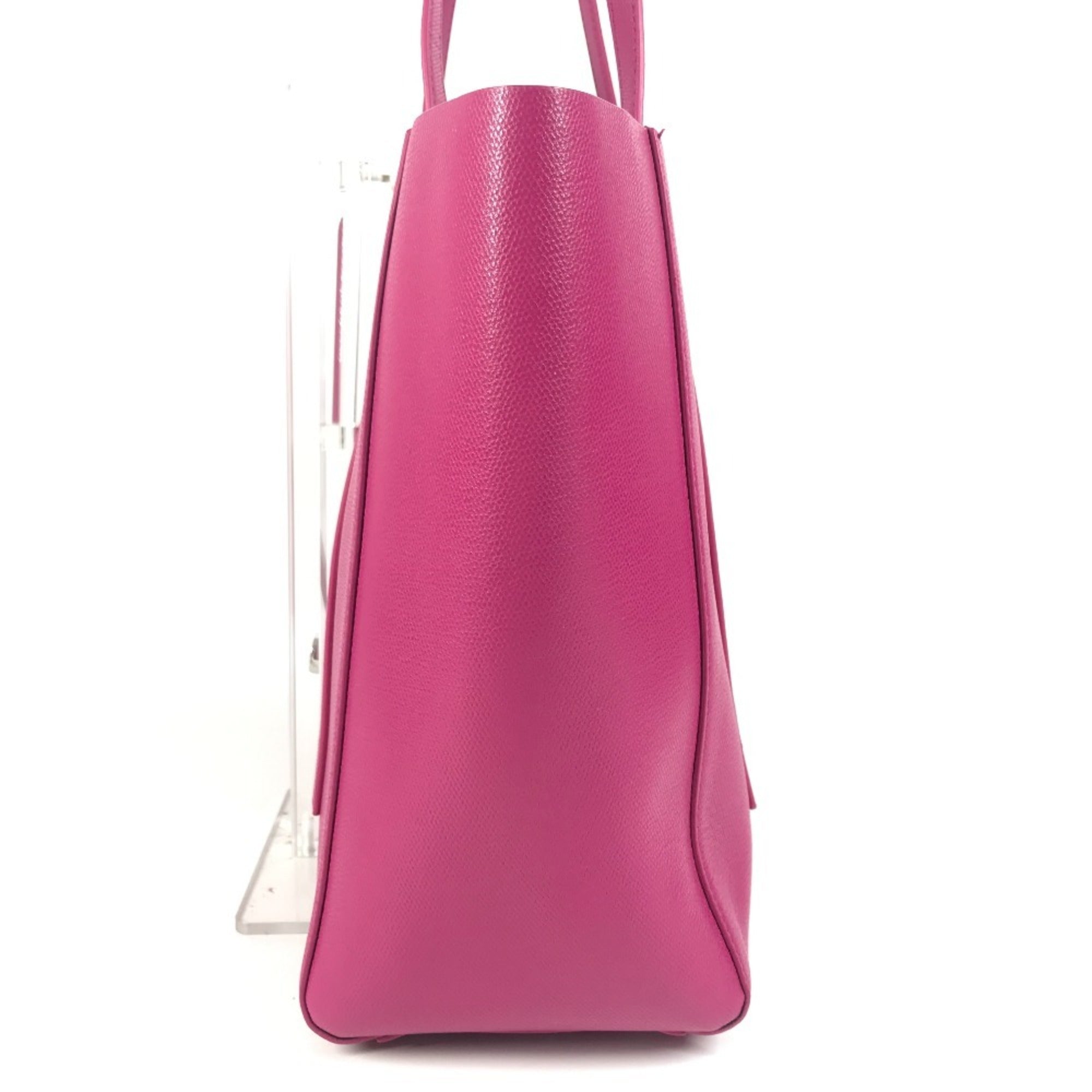 Tiffany Black Pink Leather Shoulder Bag Tote Bag (Pre-Owned)