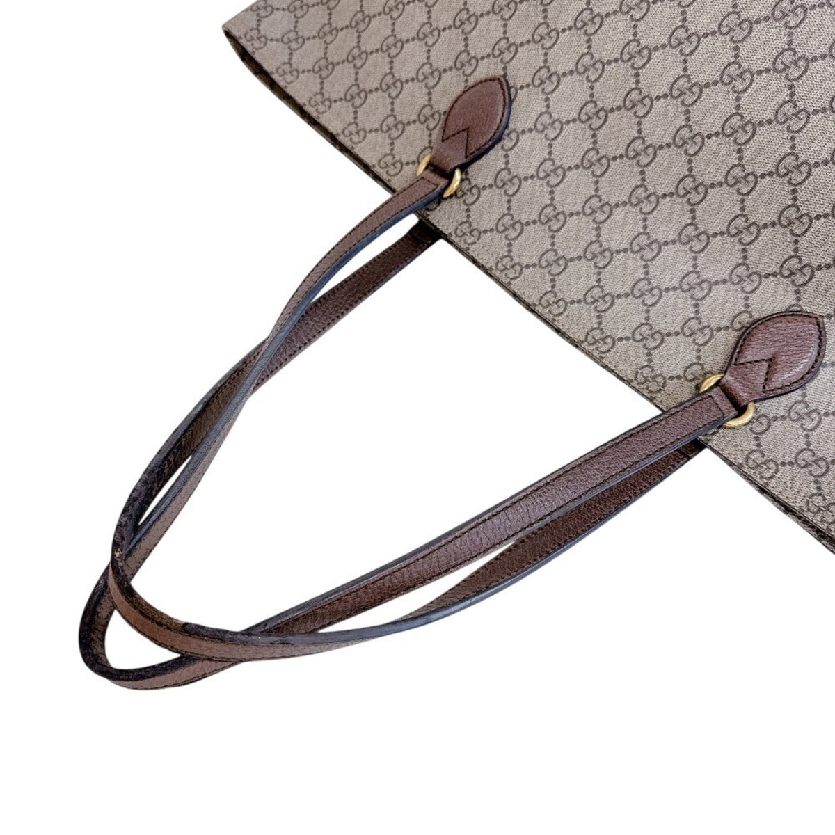 Gucci Brown Gg Supreme Tote Bag (Pre-Owned)