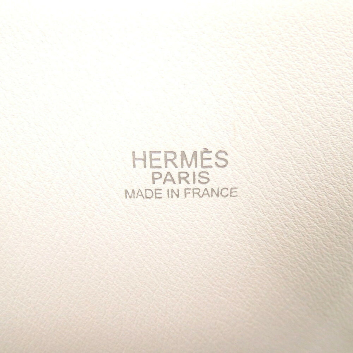 Hermes Khaki White Swift Leather Handbag (Pre-Owned)