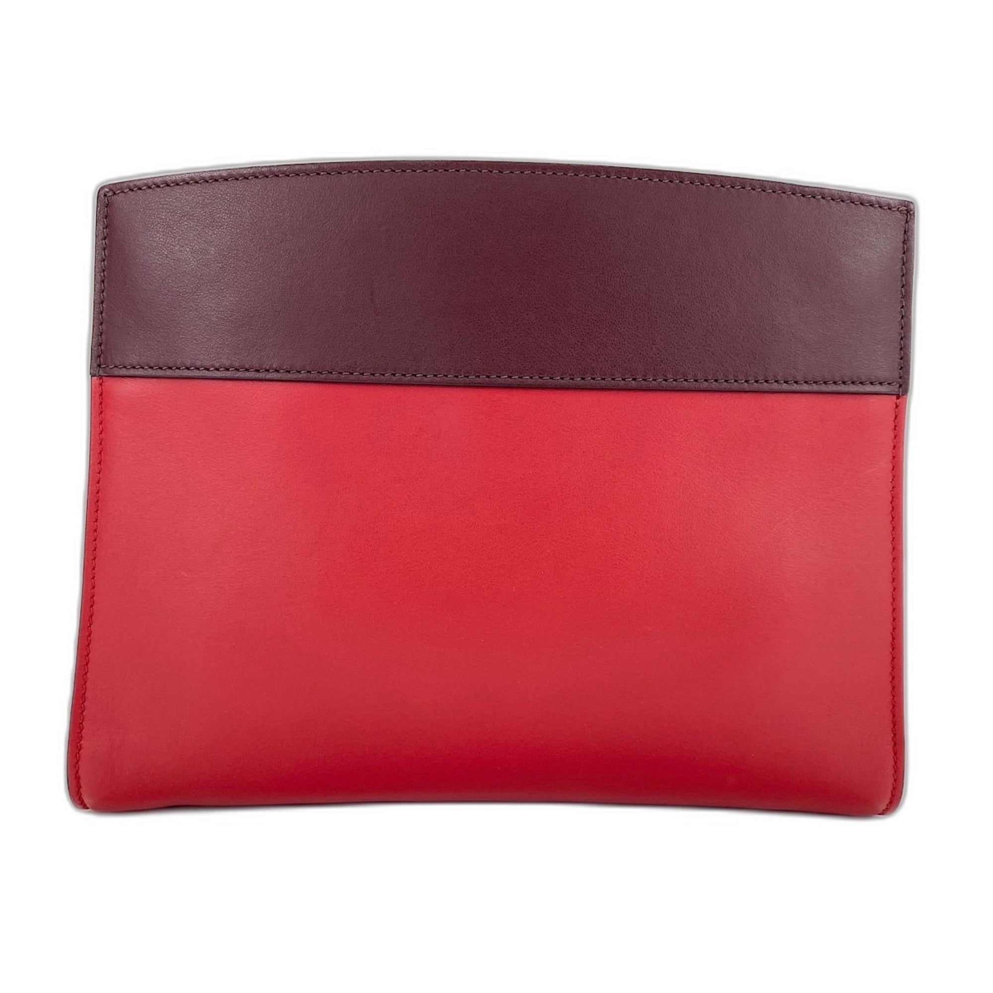 Prada Red Color Leather Shoulder Bag (Pre-Owned)