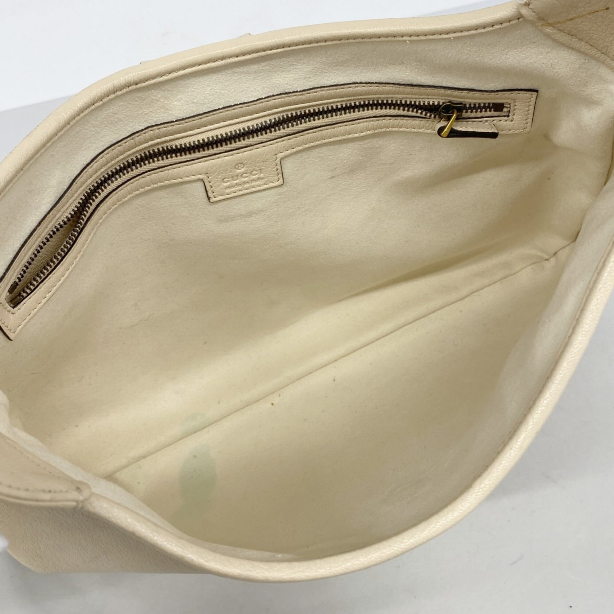 Gucci Beige Leather Shoulder Bag (Pre-Owned)