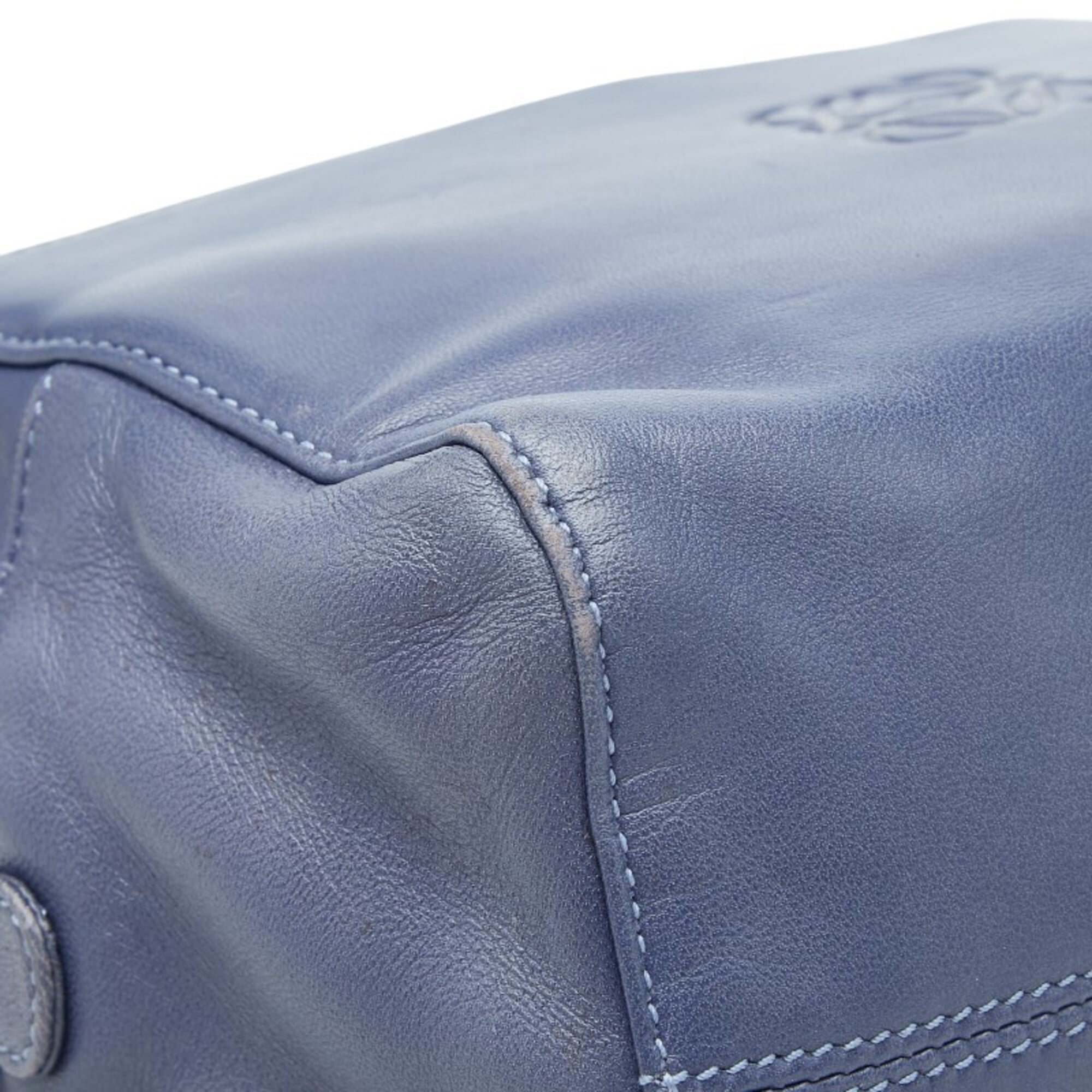 Loewe Blue Leather Handbag (Pre-Owned)