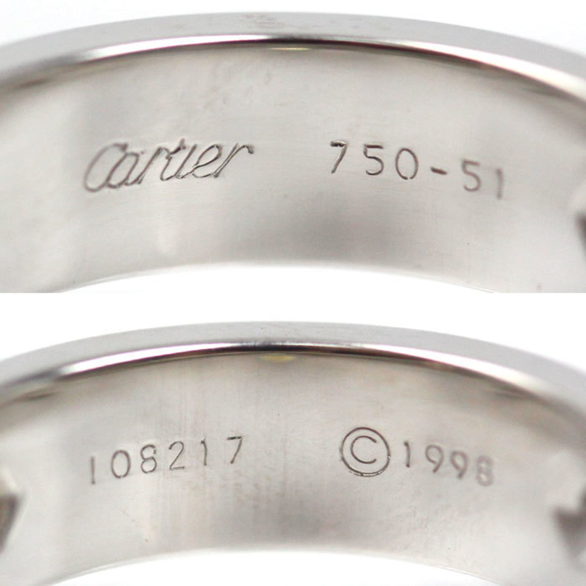 Cartier White Gold (18K) Band Ring (Pre-Owned)