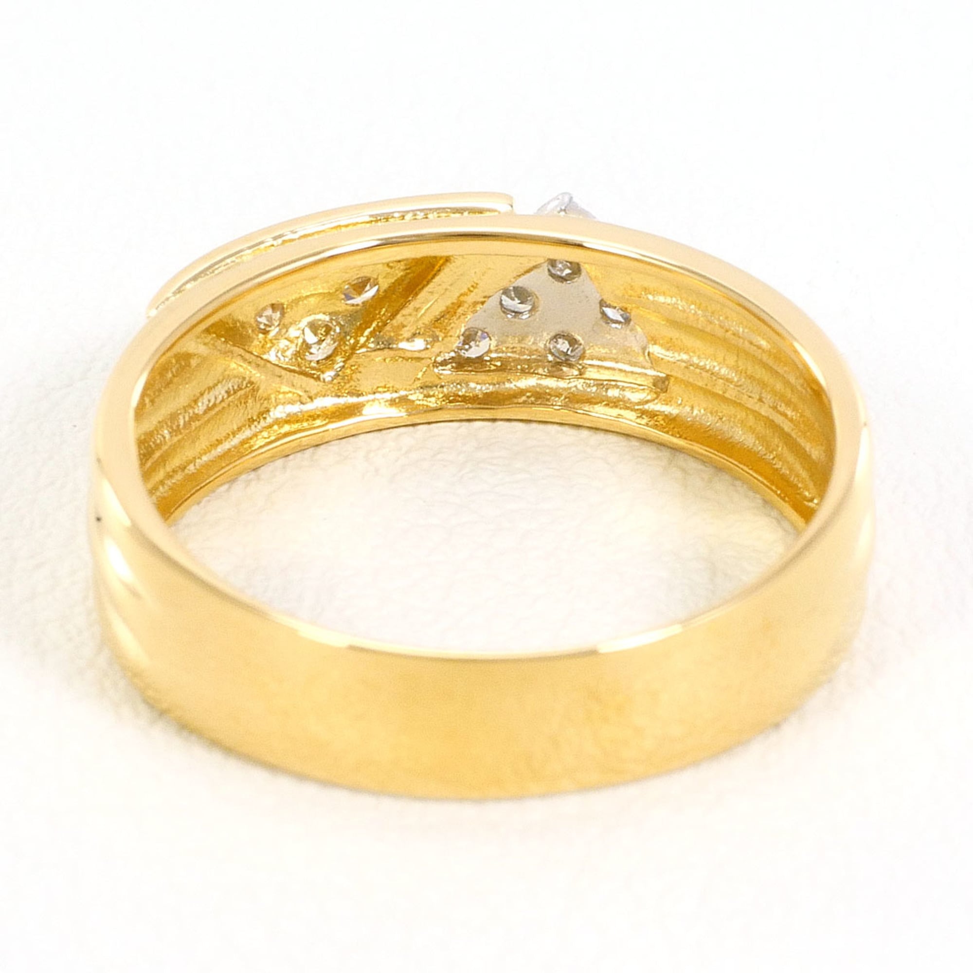 Unbranded Platinum Yellow Gold Yellow Gold (18K) Platinum 900 Band Ring (Pre-Owned)