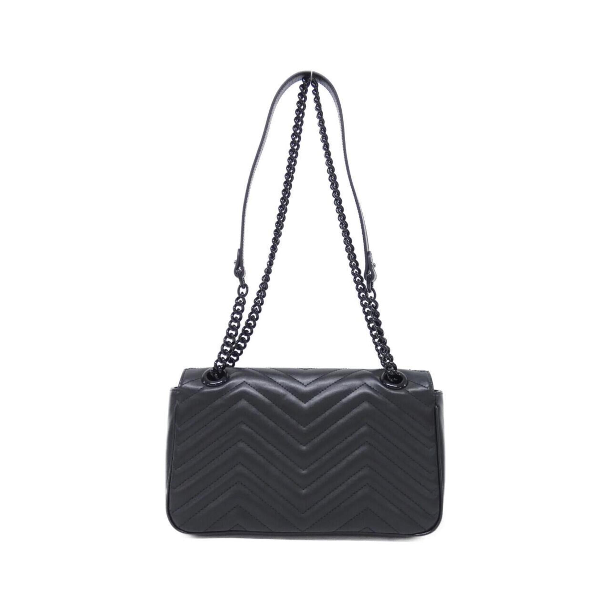 Gucci Black Leather Shoulder Bag (Pre-Owned)