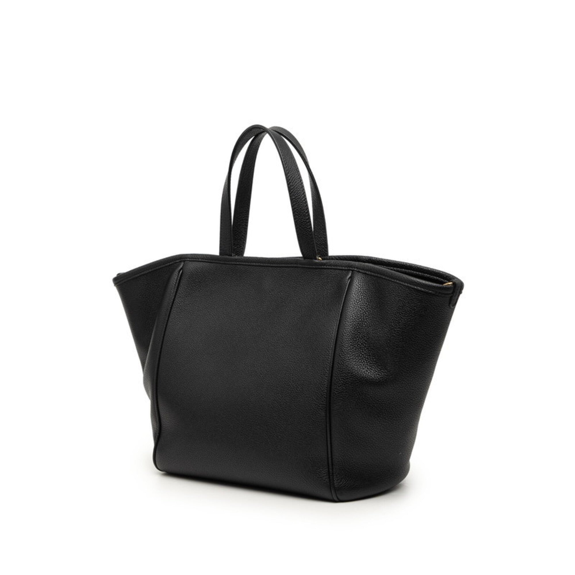 Celine Black Leather Handbag Shoulder Bag (Pre-Owned)