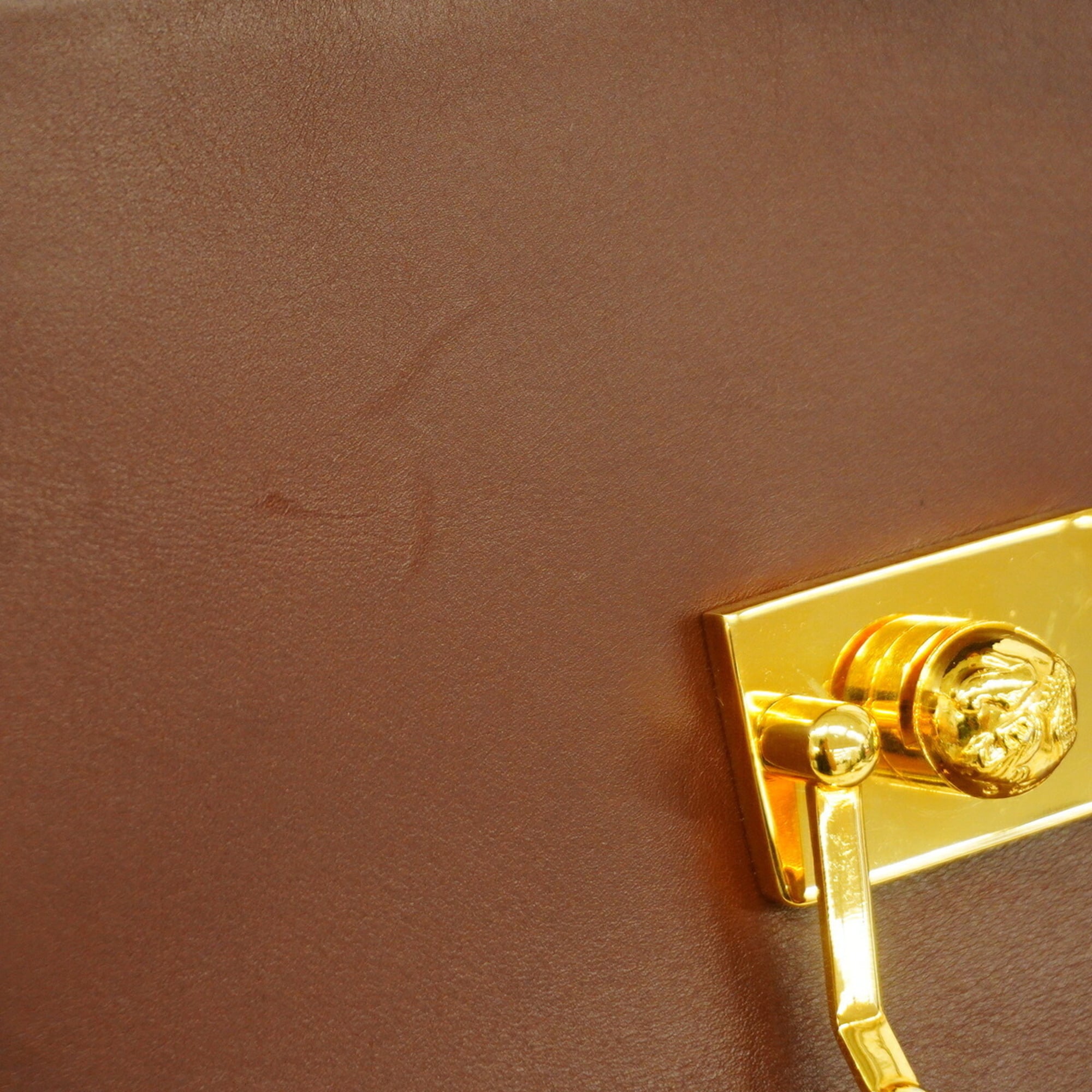 Salvatore Ferragamo Brown Leather Handbag (Pre-Owned)