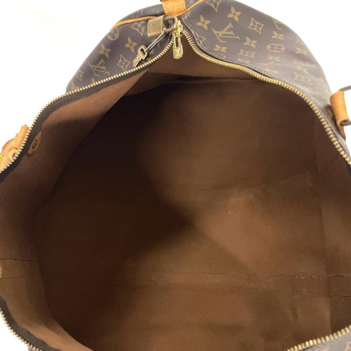 Louis Vuitton Brown Monogram Canvas Boston Bag (Pre-Owned)
