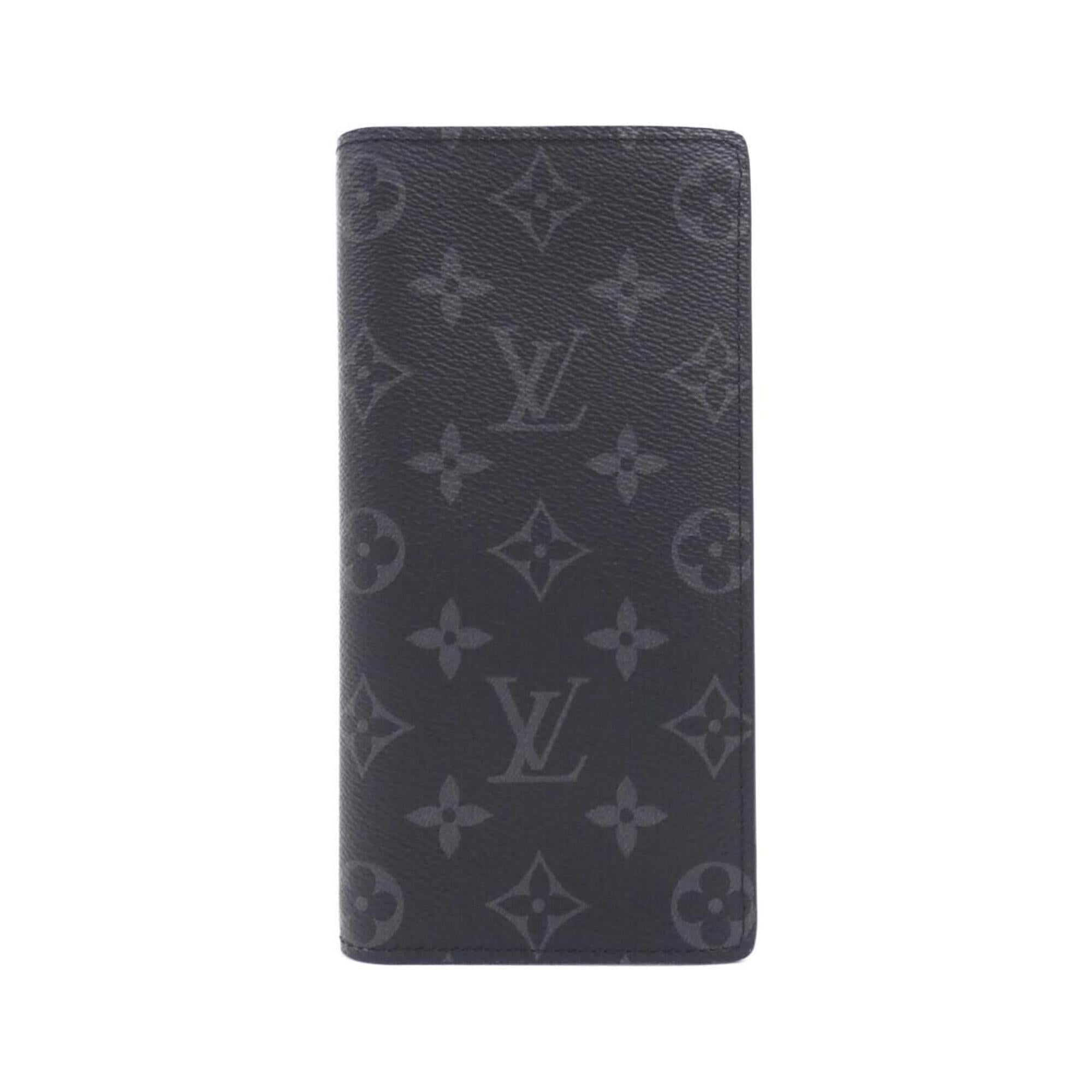 Louis Vuitton Monogram Eclipse Black Coated Canvas Long Wallet (Bi-Fold) (Pre-Owned)