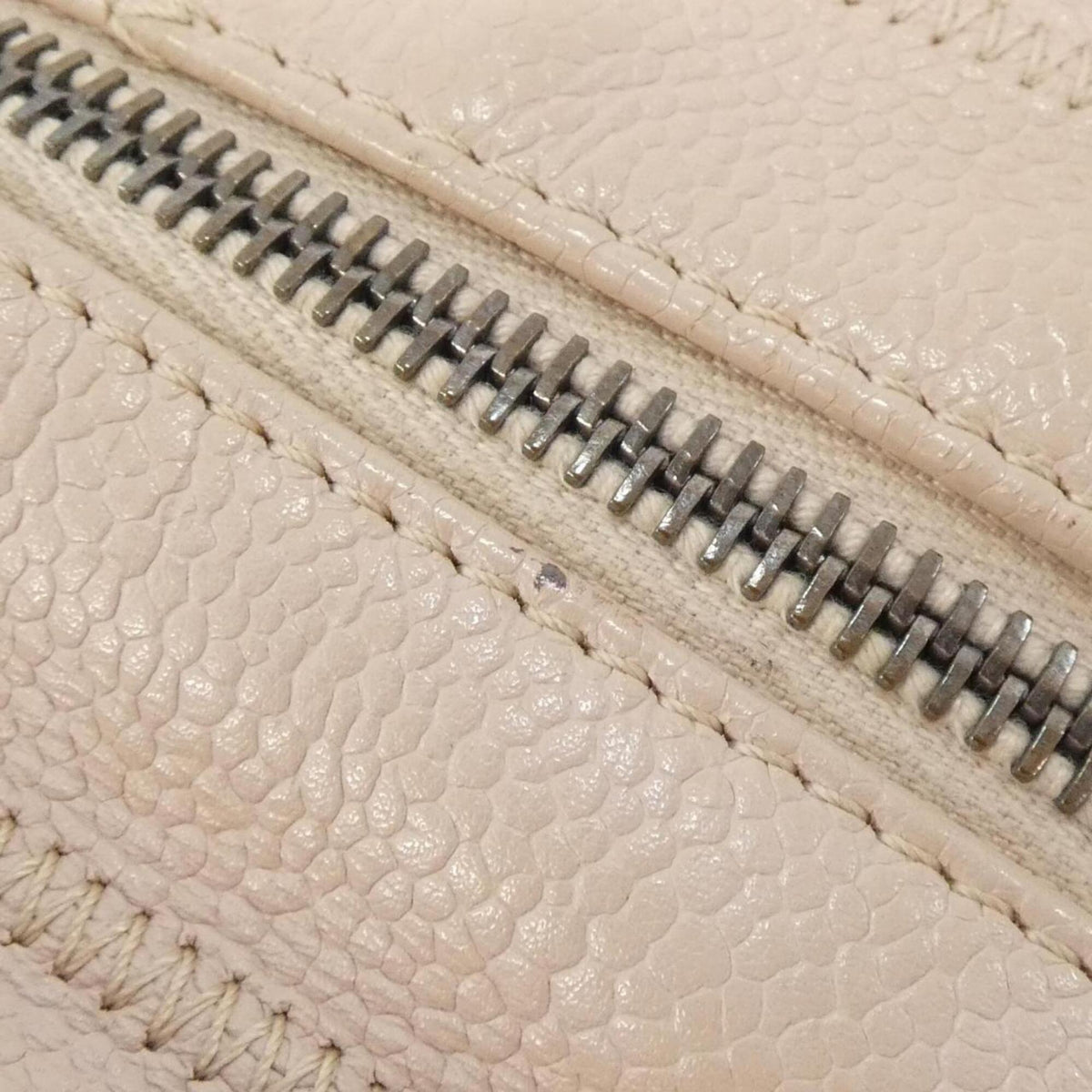 Chanel Light Pink Grained Calfskin Shoulder Bag (Pre-Owned)