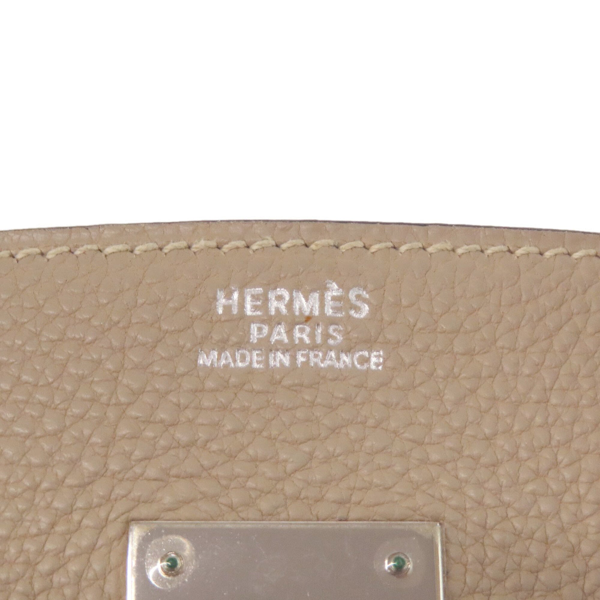 Hermes Beige Togo Leather Handbag (Pre-Owned)