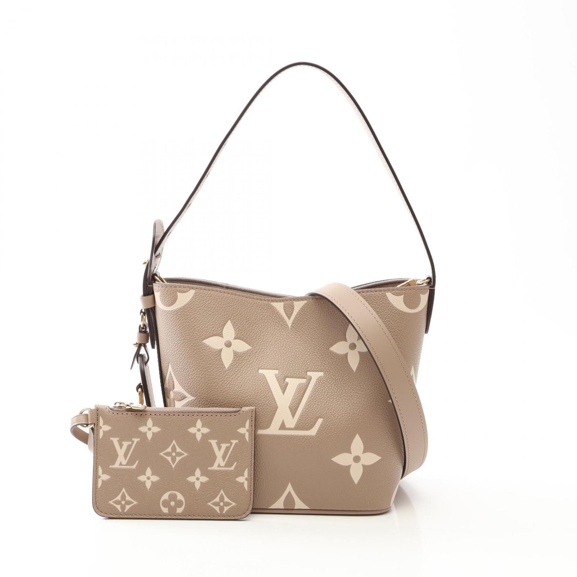 Louis Vuitton Beige Bicolor Ivory Or Monogram Empreinte Handbag Pouch (Pre-Owned)
