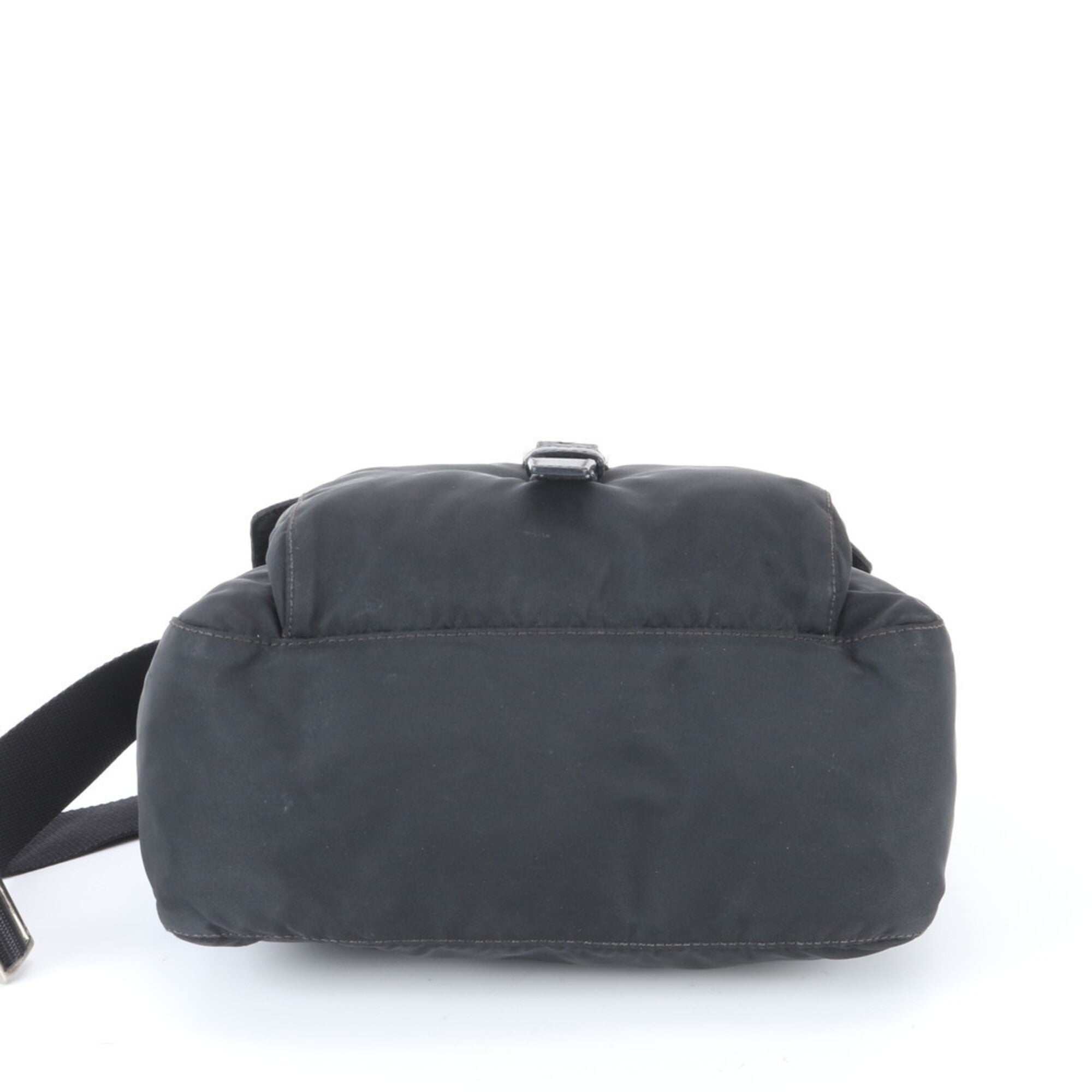 Prada Black Nylon Leather Shoulder Bag (Pre-Owned)