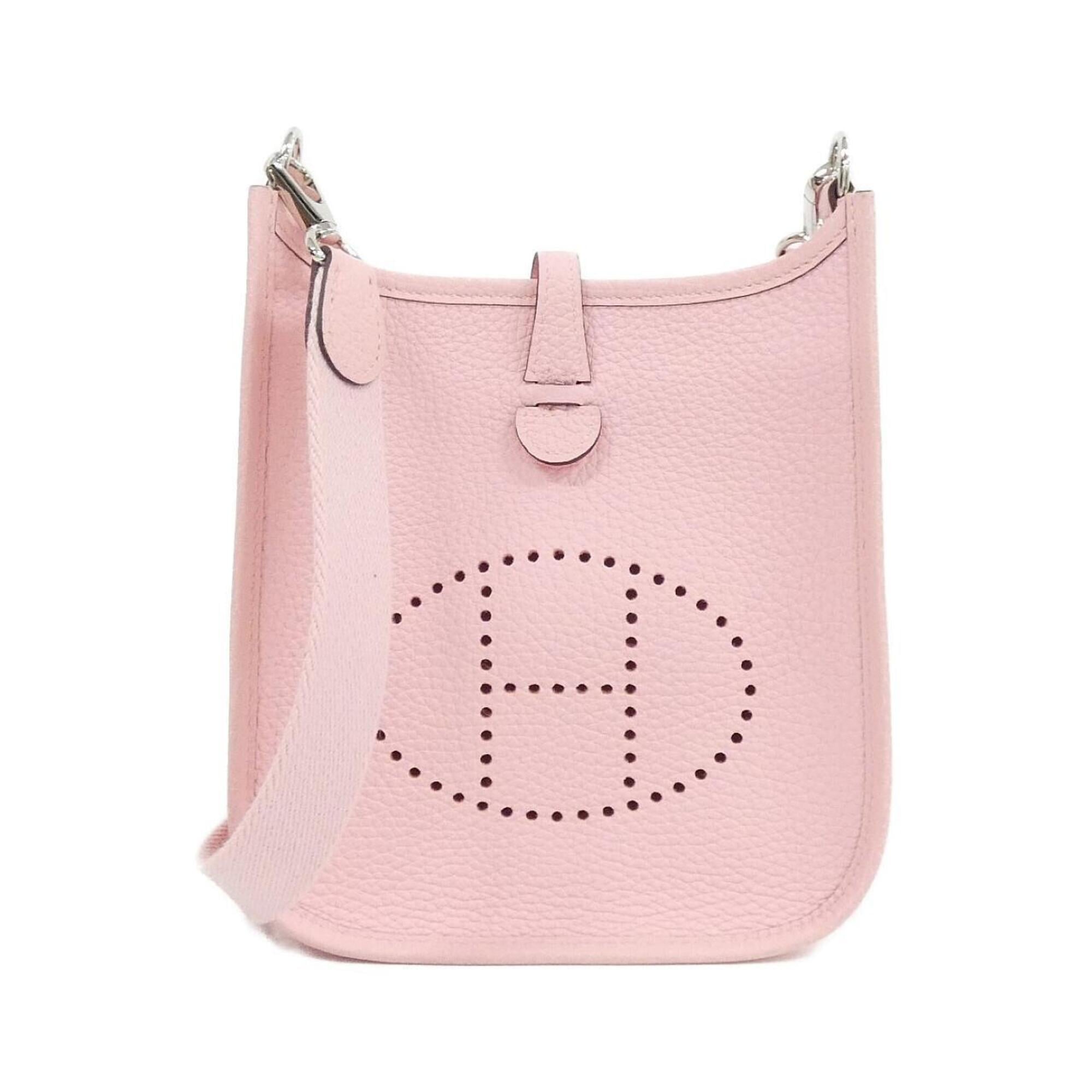 Hermes Rose Sakura Taurillon Clemence Leather Shoulder Bag (Pre-Owned)