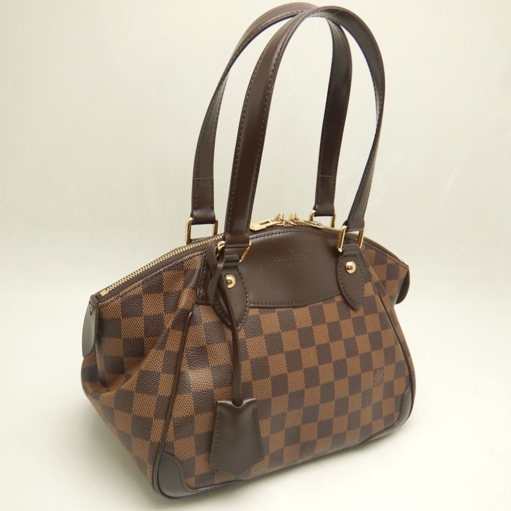 Louis Vuitton Damier Canvas Ebene Damier Canvas Handbag (Pre-Owned)