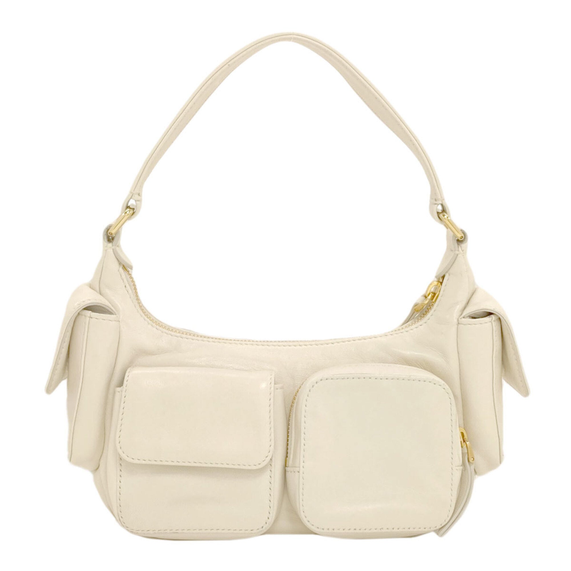Miu Miu White Leather Handbag (Pre-Owned)