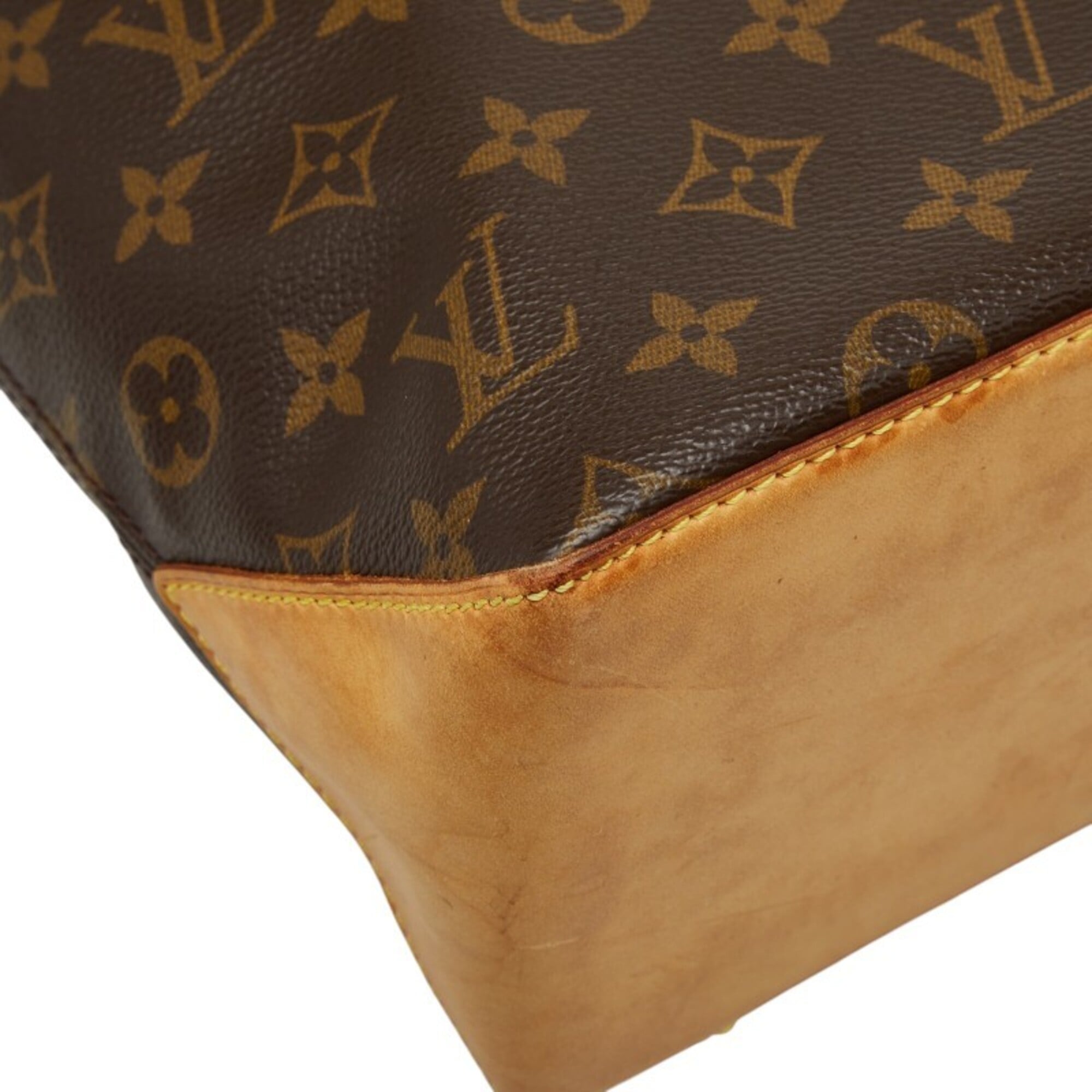 Louis Vuitton Brown Pvc Leather Shoulder Bag Tote Bag (Pre-Owned)