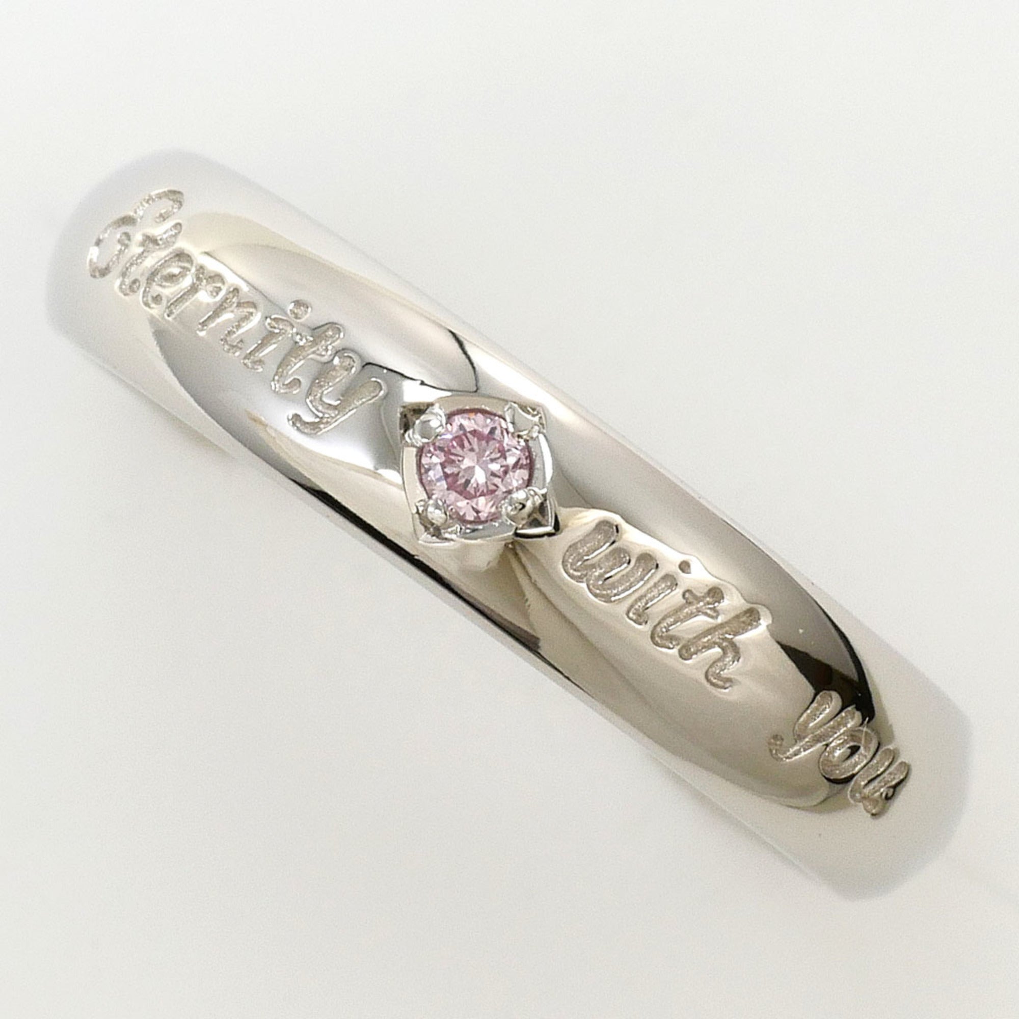 Unbranded Pink Platinum Platinum 900 Band Ring (Pre-Owned)