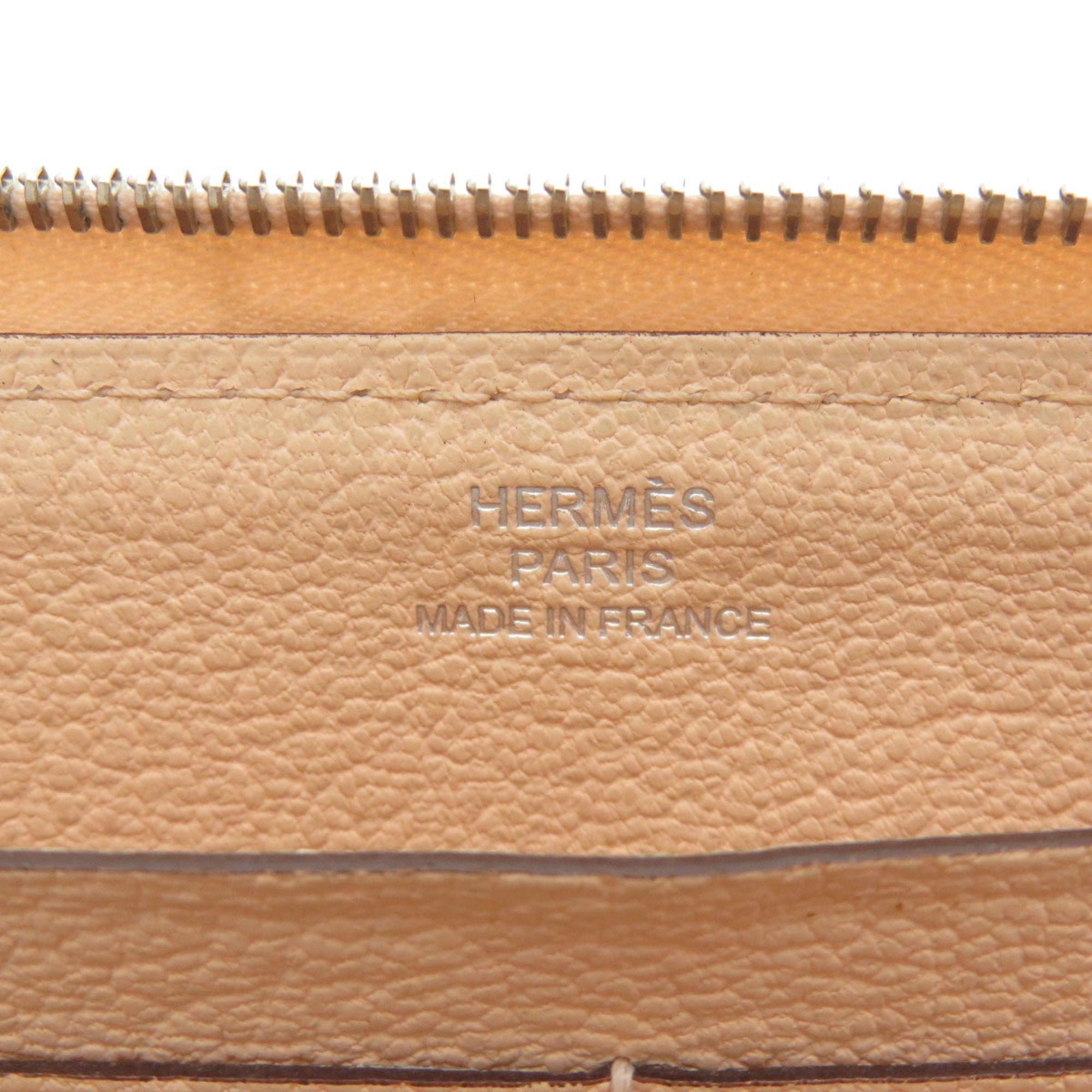 Hermes Pink Togo Leather Long Wallet (Bi-Fold) (Pre-Owned)