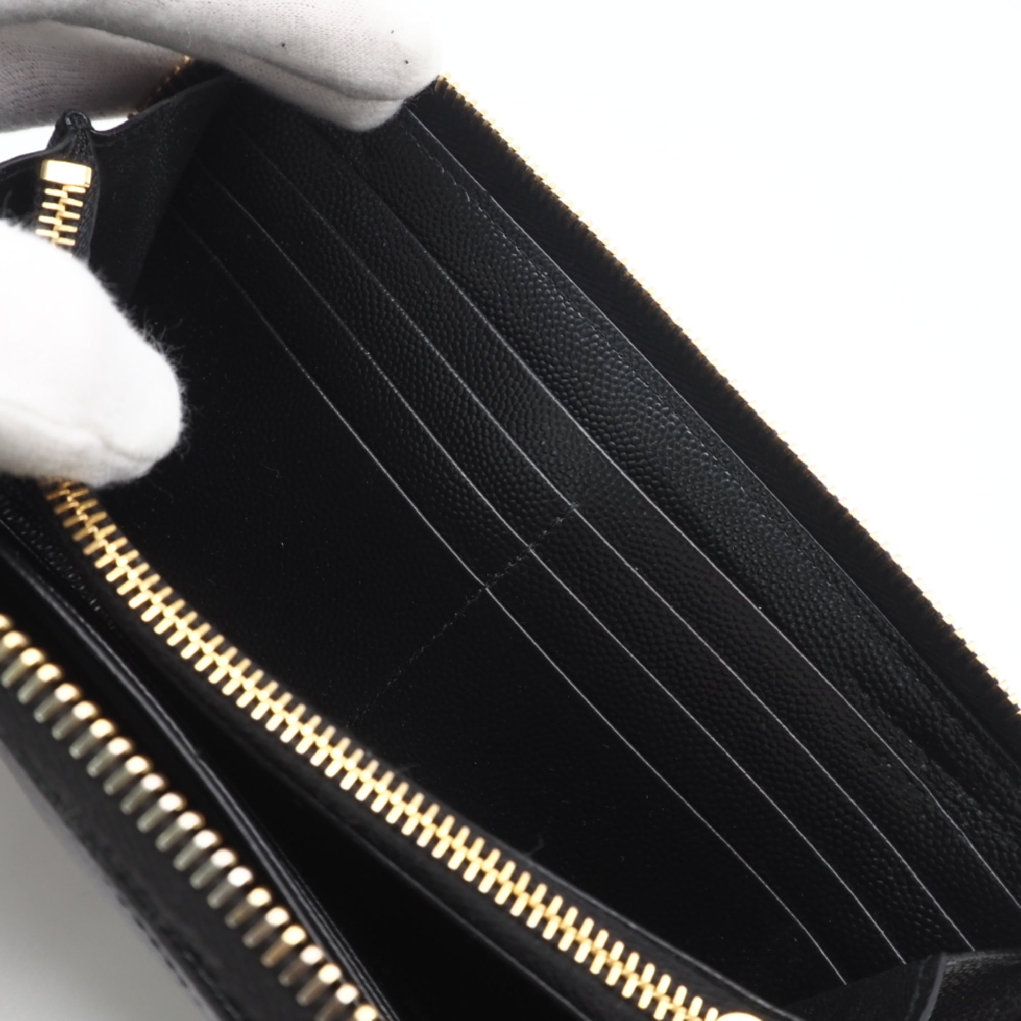 Saint Laurent Black Long Wallet (Bi-Fold) (Pre-Owned)