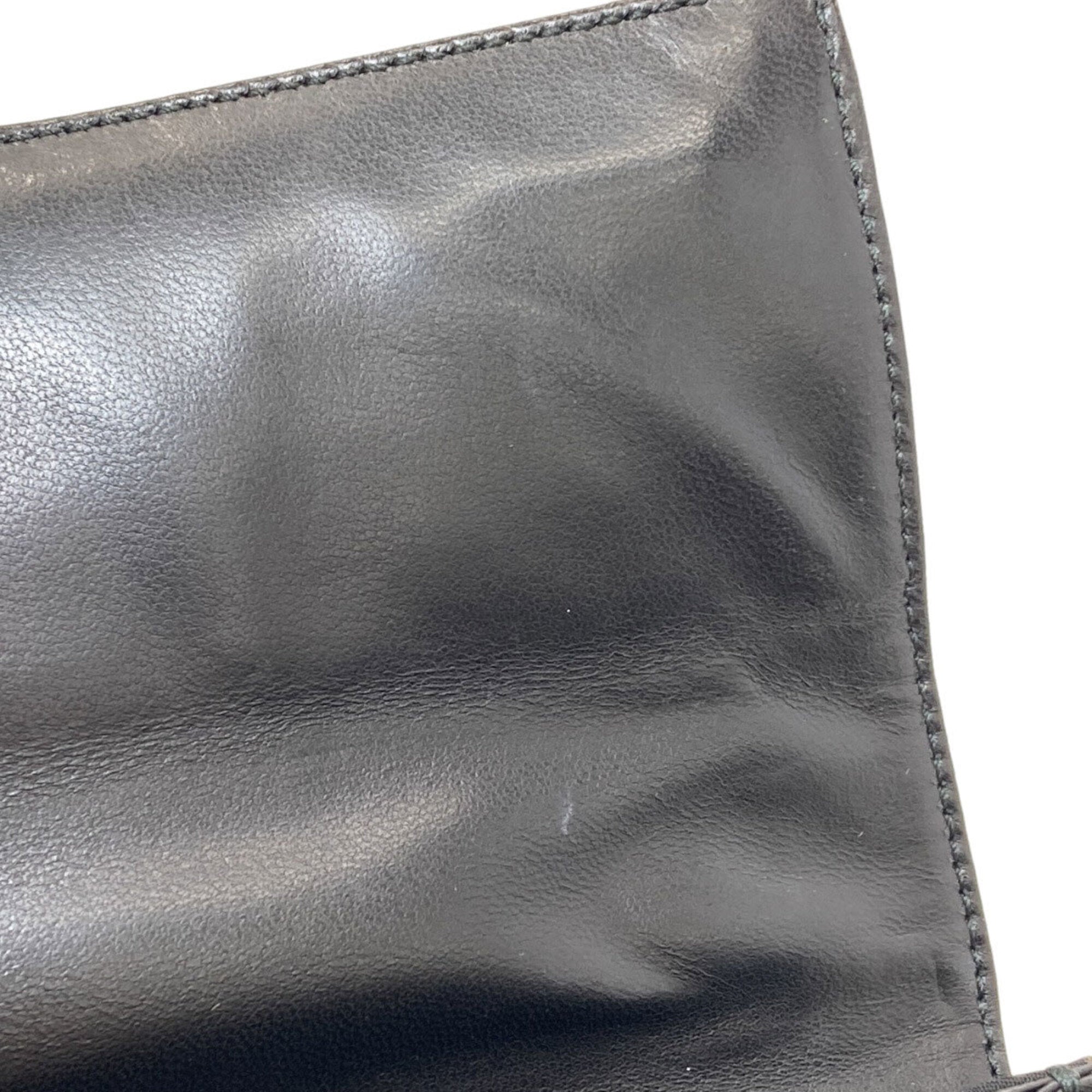Prada Black Nylon Leather Handbag (Pre-Owned)
