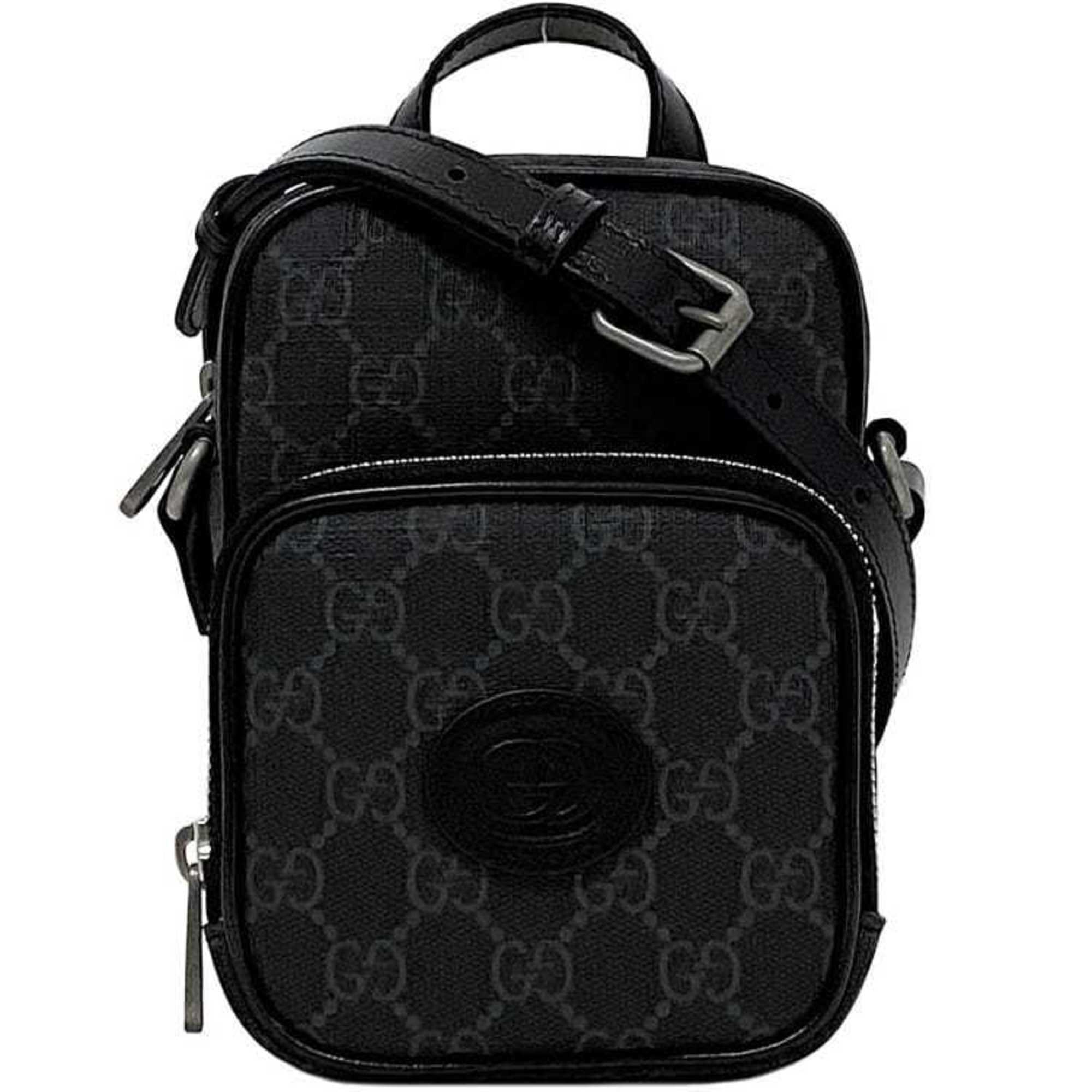 Gucci Black Pvc Leather Pochette Shoulder Bag (Pre-Owned)
