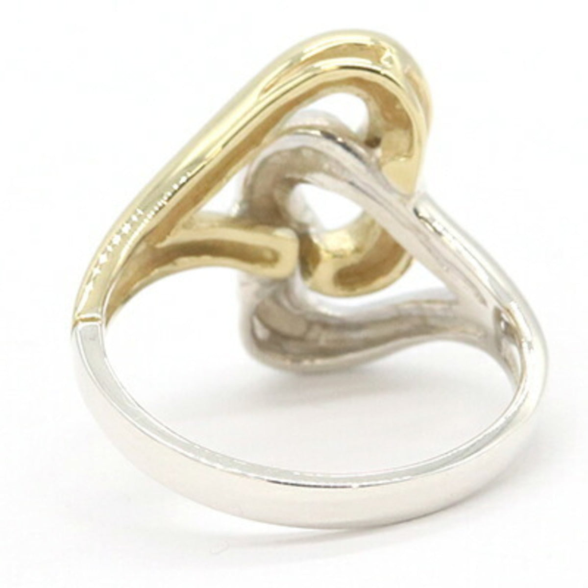 Tiffany Heart Yellow Gold (18K) Sterling Silver 925 Band Ring (Pre-Owned)