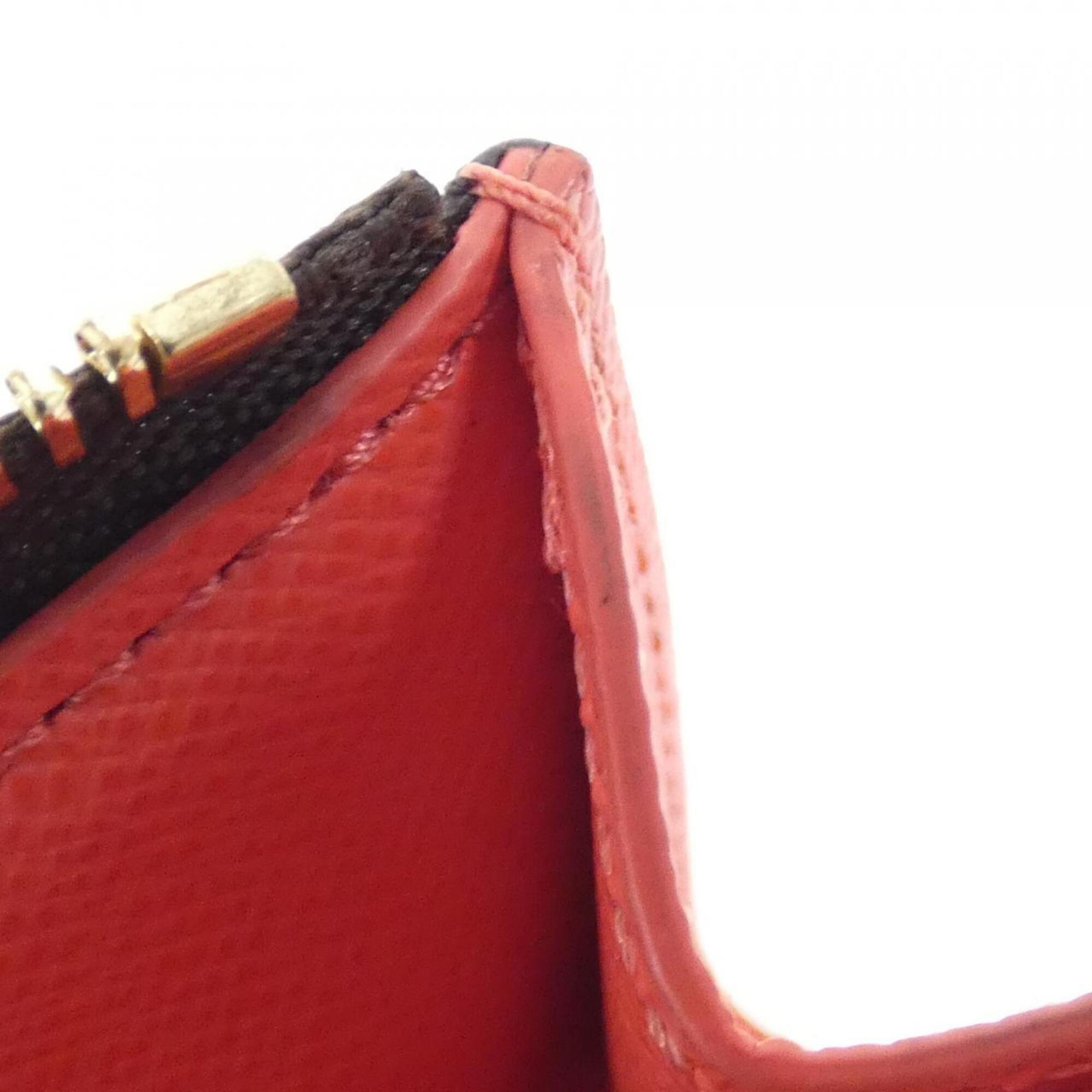Louis Vuitton Marron Coated Canvas Coin Purse/Coin Case (Pre-Owned)