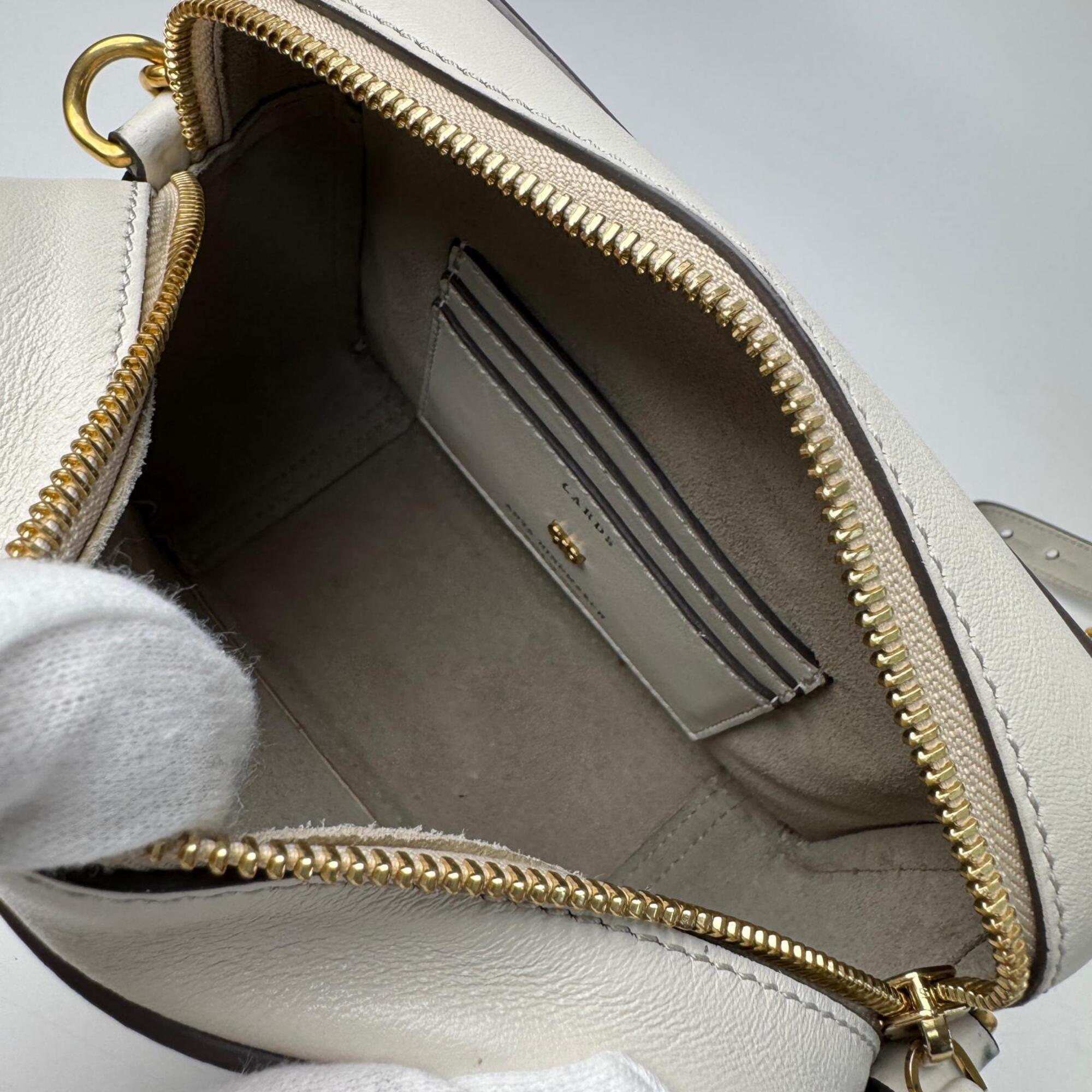 Anya Hindmarch Ivory Leather Shoulder Bag (Pre-Owned)
