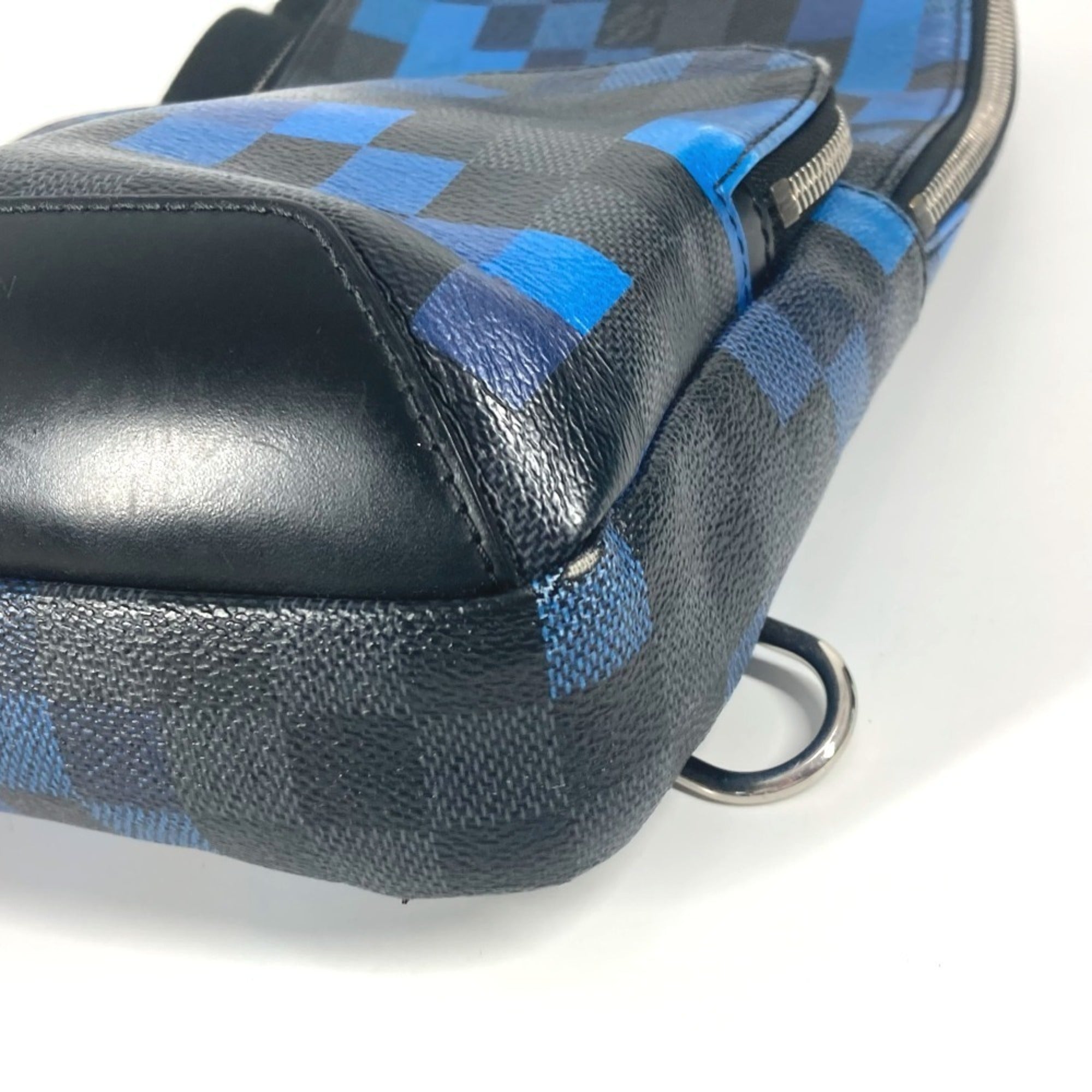Louis Vuitton Damier Graphite Black Blue Damier Graphite Shoulder Bag Sling Bag (Pre-Owned)