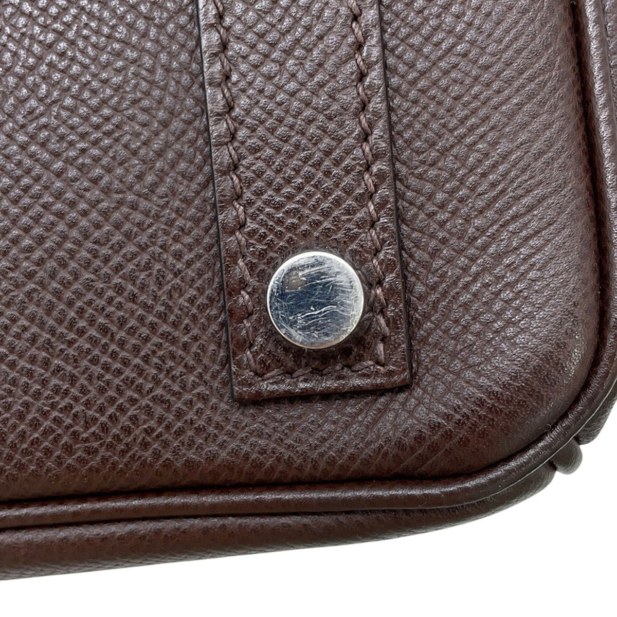 Hermes Chocolat Epsom Leather Handbag (Pre-Owned)