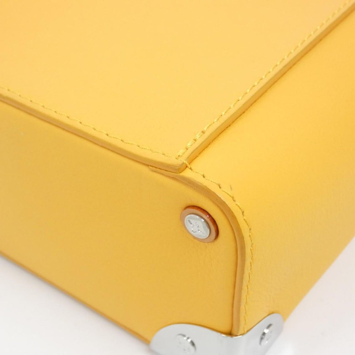 Louis Vuitton Saffron Yellow Leather Handbag (Pre-Owned)