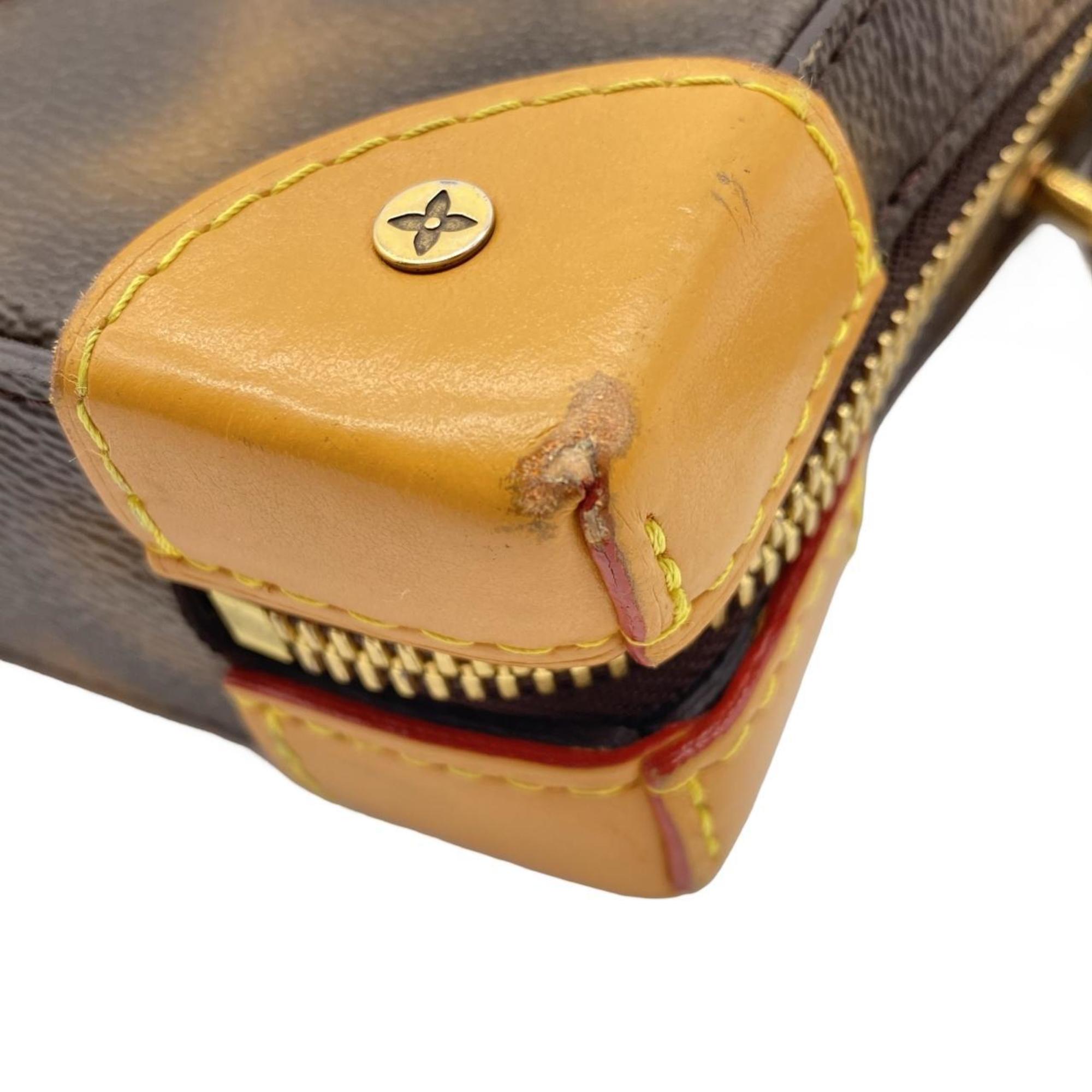 Louis Vuitton Marron Coated Canvas Shoulder Bag (Pre-Owned)