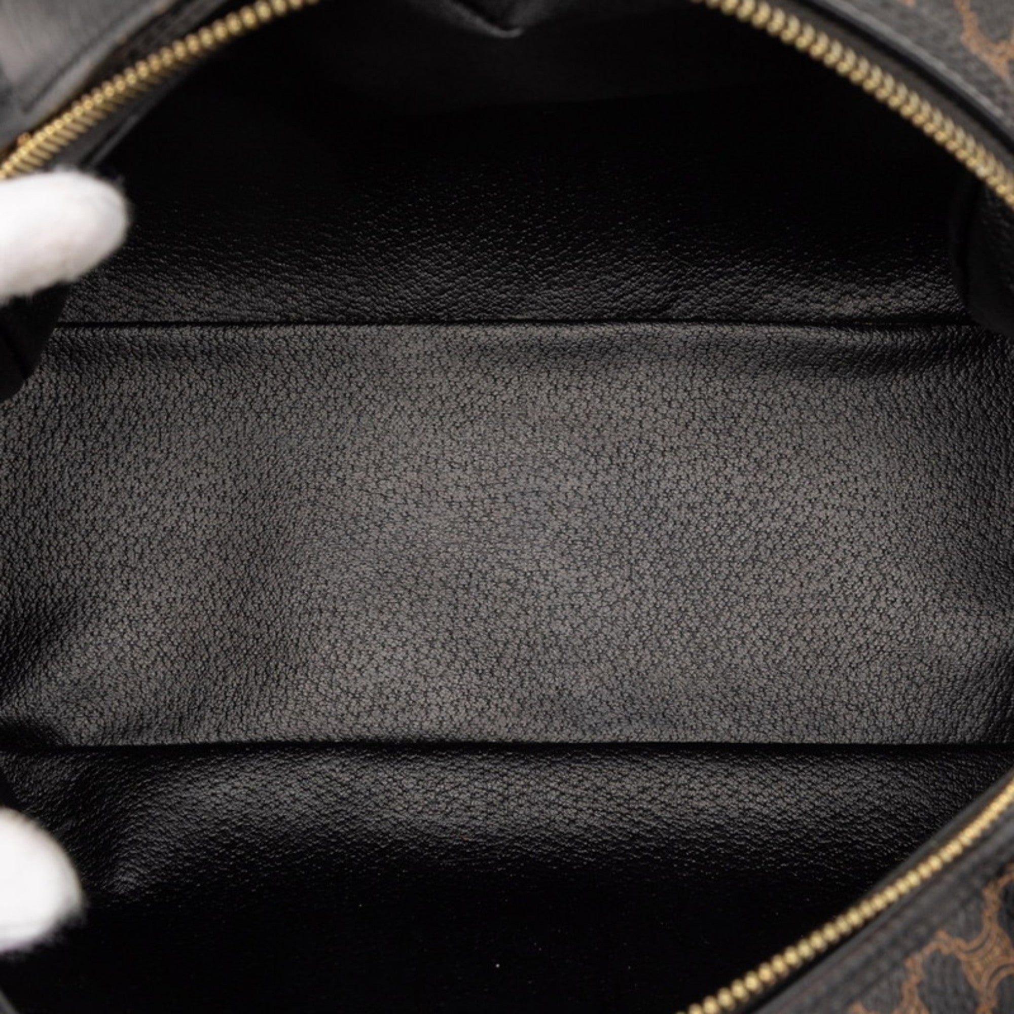 Celine Black Brown Pvc Leather Handbag (Pre-Owned)