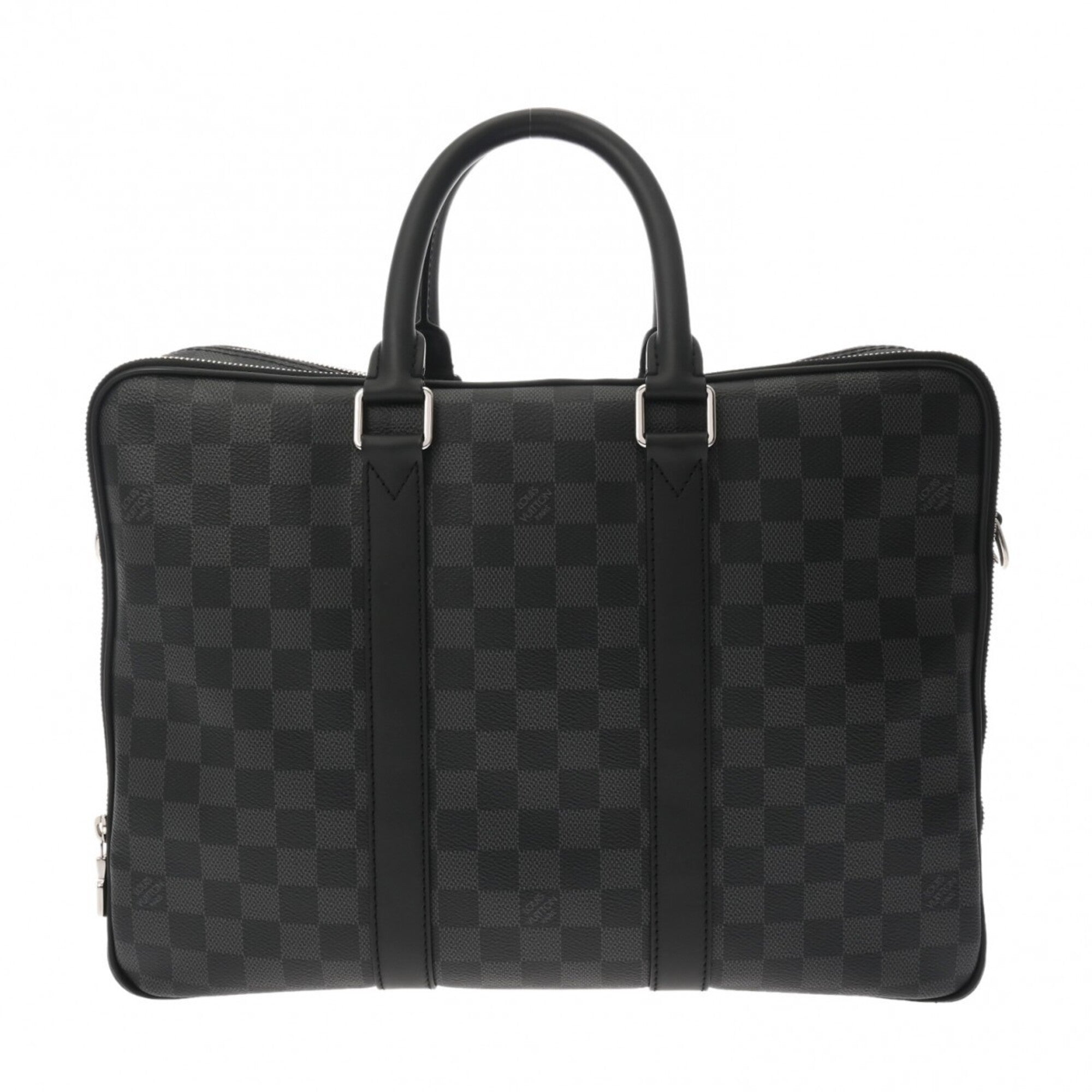 Louis Vuitton Black Damier Canvas Briefcase (Pre-Owned)
