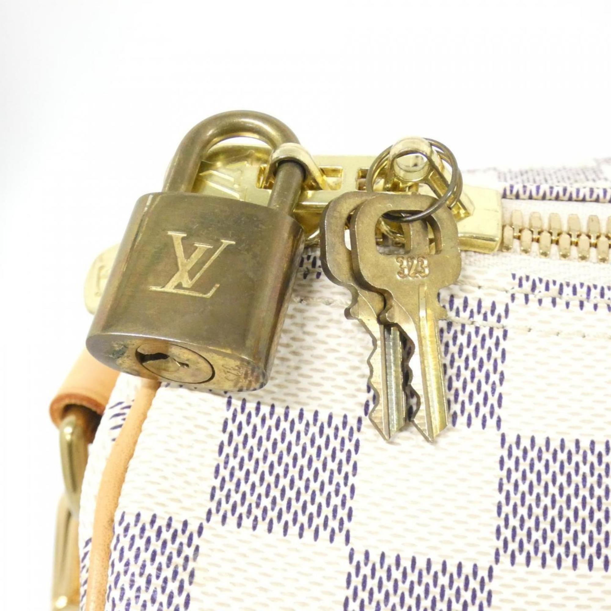 Louis Vuitton Azur Coated Canvas Boston Bag (Pre-Owned)