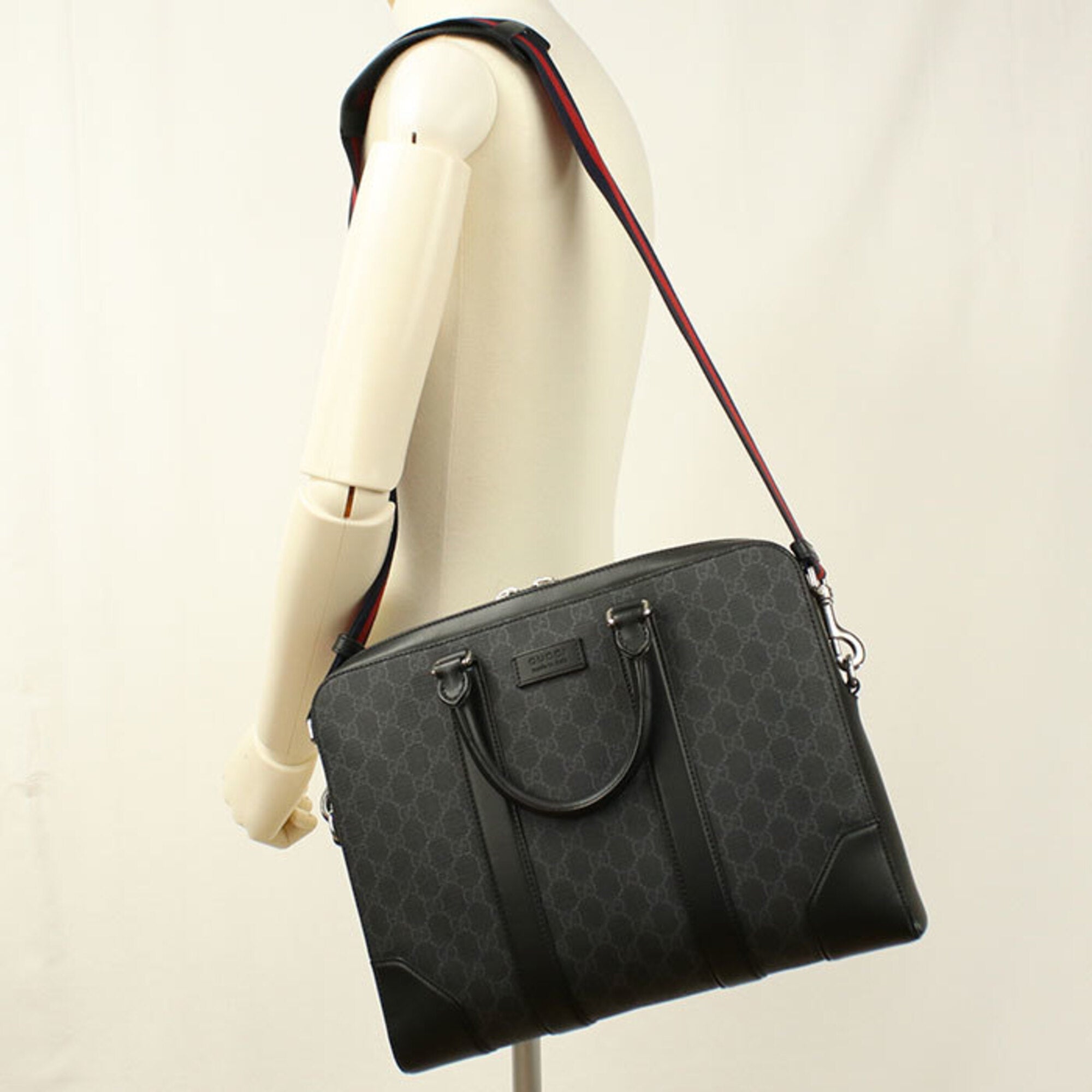 Gucci Black Pvc Briefcase (Pre-Owned)