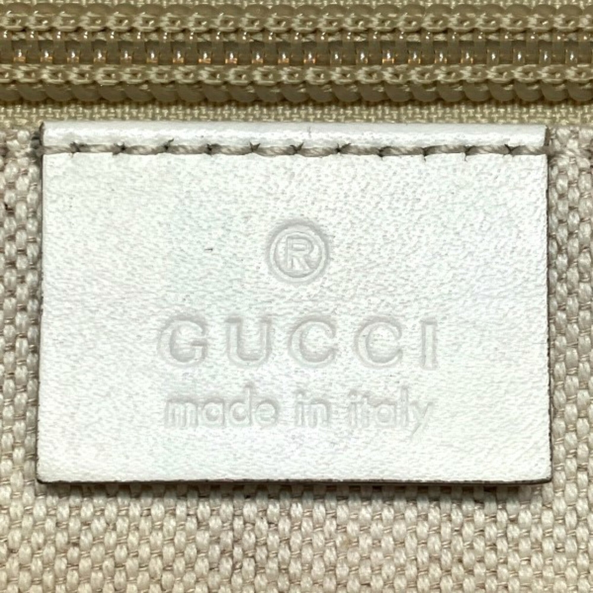 Gucci Purple Canvas Leather Handbag Tote Bag (Pre-Owned)