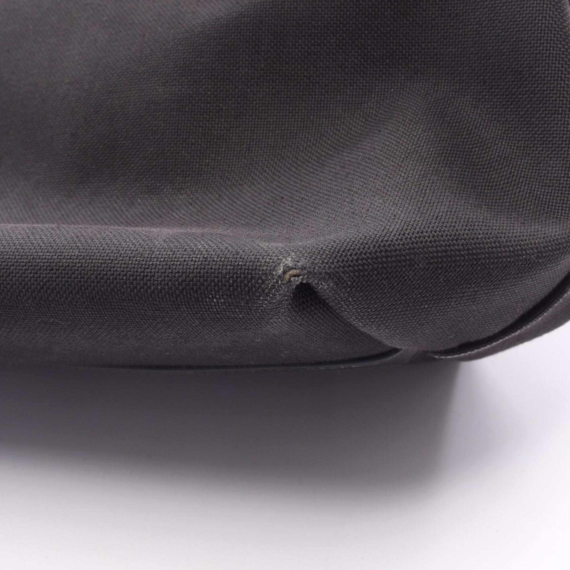 Prada Black Canvas Leather Handbag (Pre-Owned)
