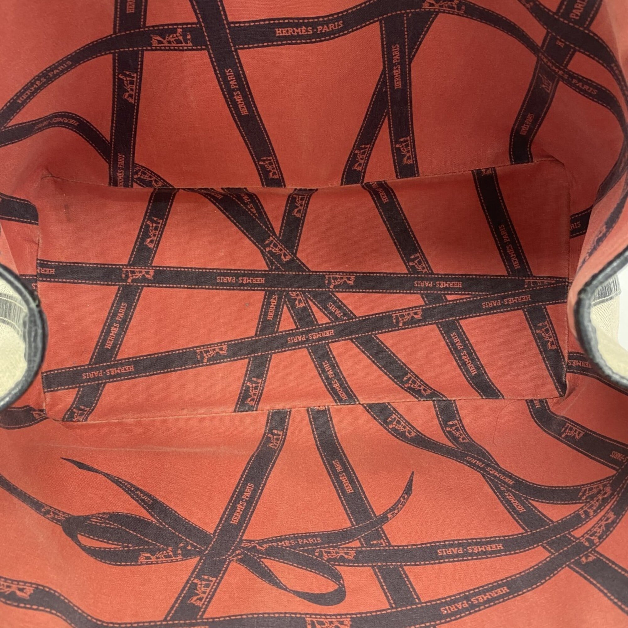 Hermes Black Toile H Tote Bag (Pre-Owned)