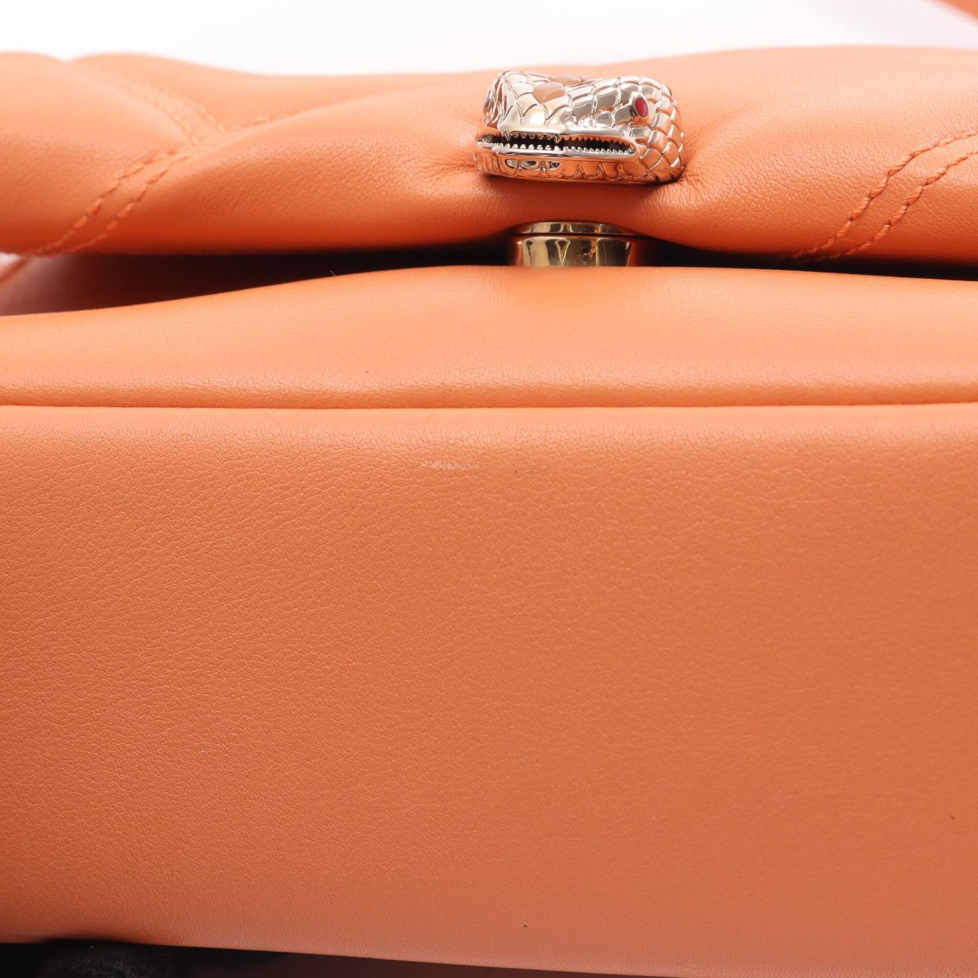 Bvlgari Orange Leather Handbag (Pre-Owned)