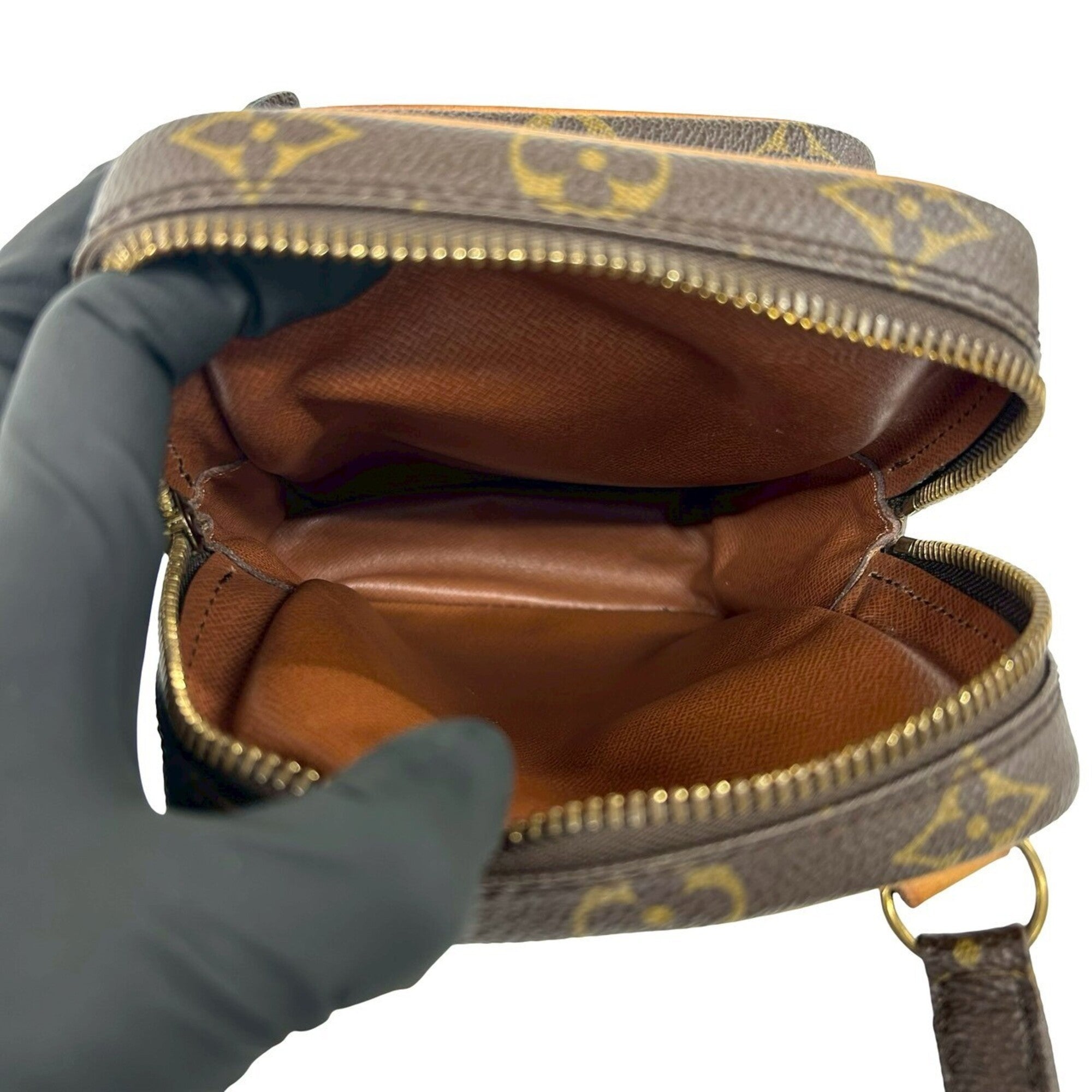 Louis Vuitton Brown Leather Pvc Pochette Shoulder Bag (Pre-Owned)