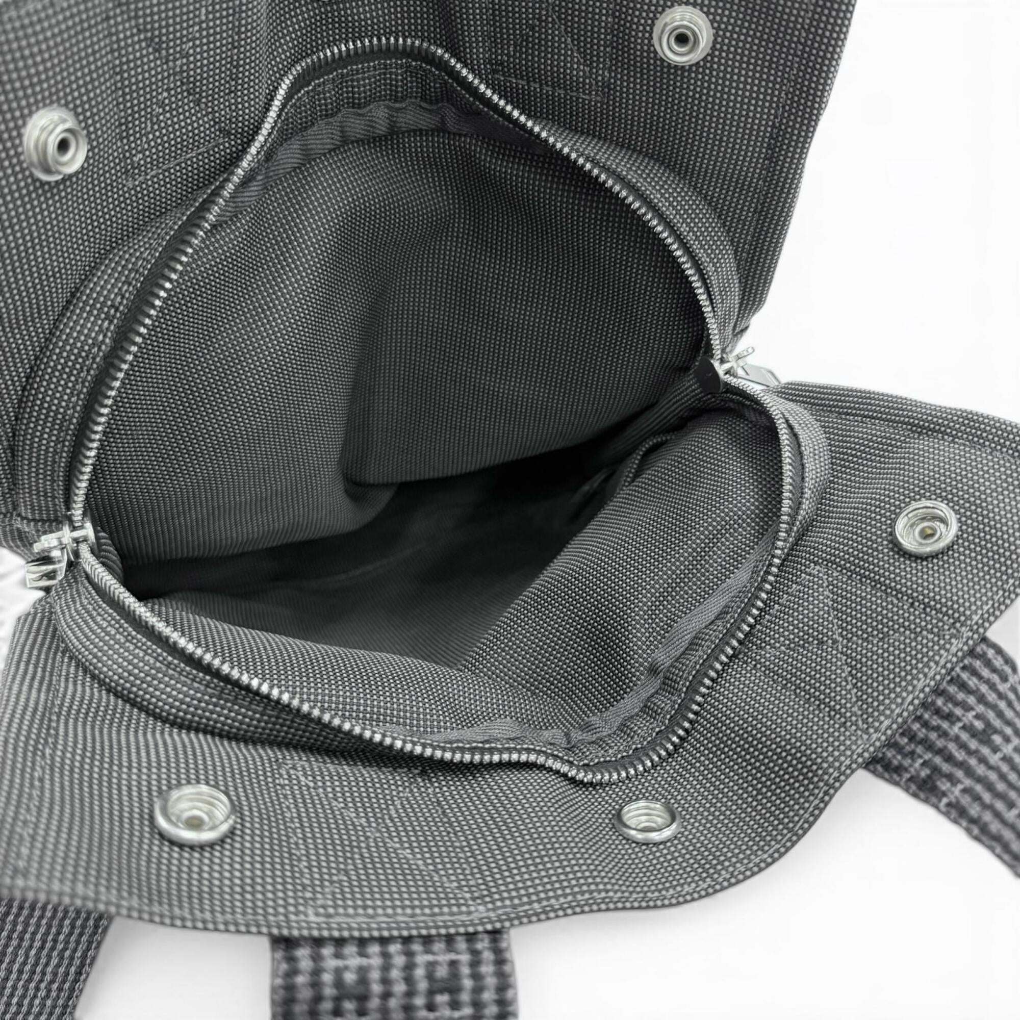 Hermes Gray Polyamide Polyester Backpack (Pre-Owned)