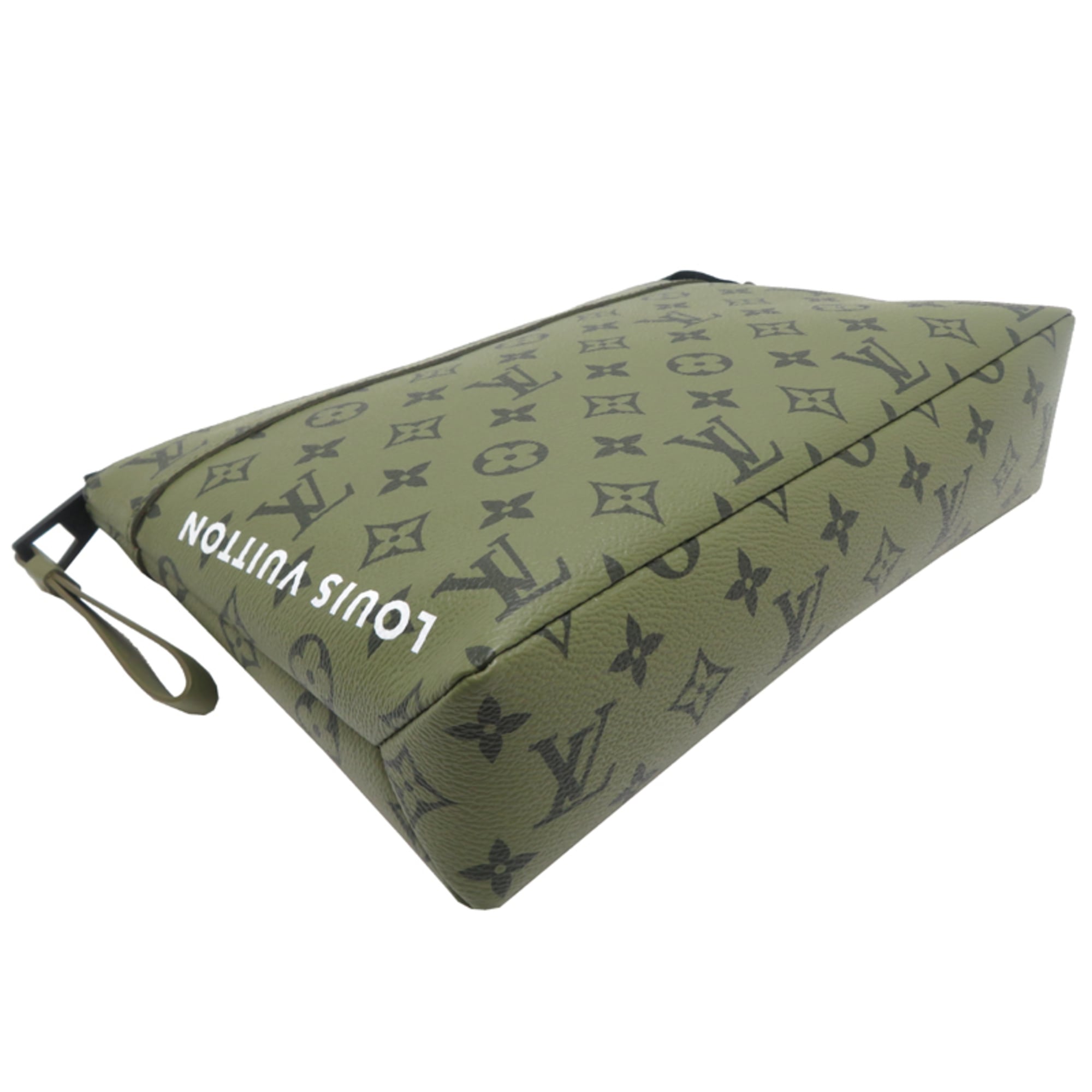 Louis Vuitton Monogram Green Monogram Clutch Bag (Pre-Owned)