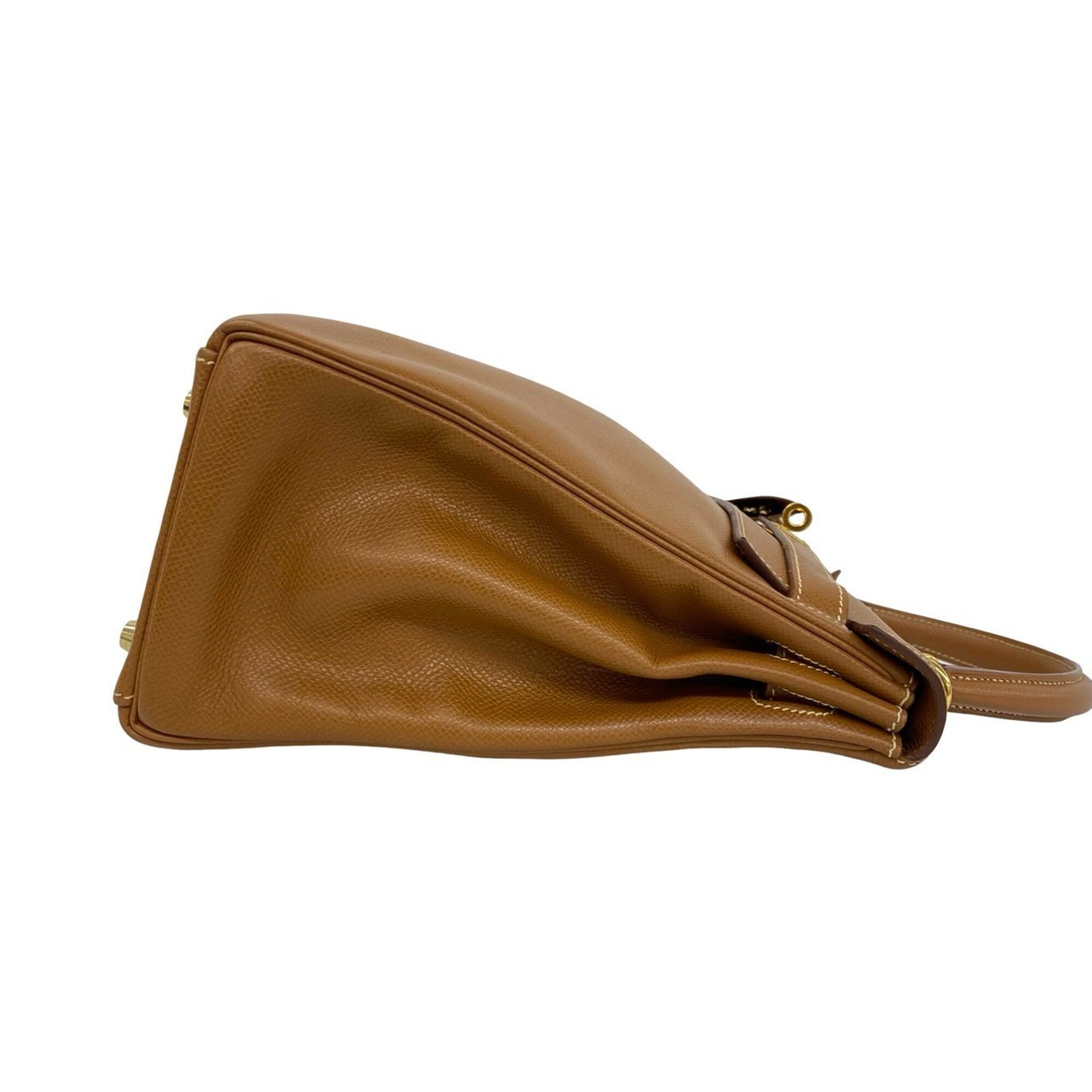 Hermes Brown Courchevel Leather Handbag Shoulder Bag (Pre-Owned)